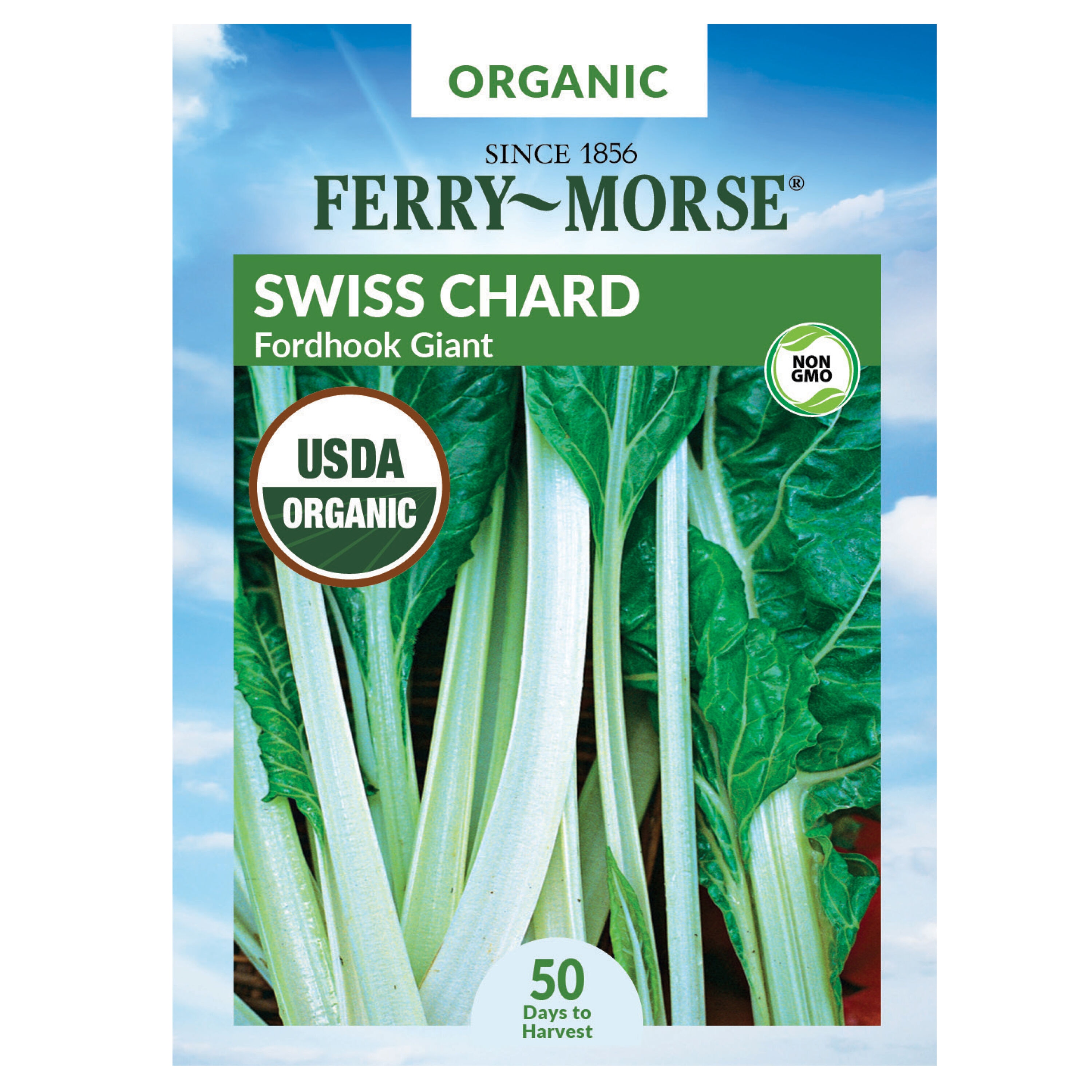 Ferry-Morse 914389.299.644446 Organic Swiss Giant Chard Fordhook Organic Vegetable Seeds 0.9 Gram(s)