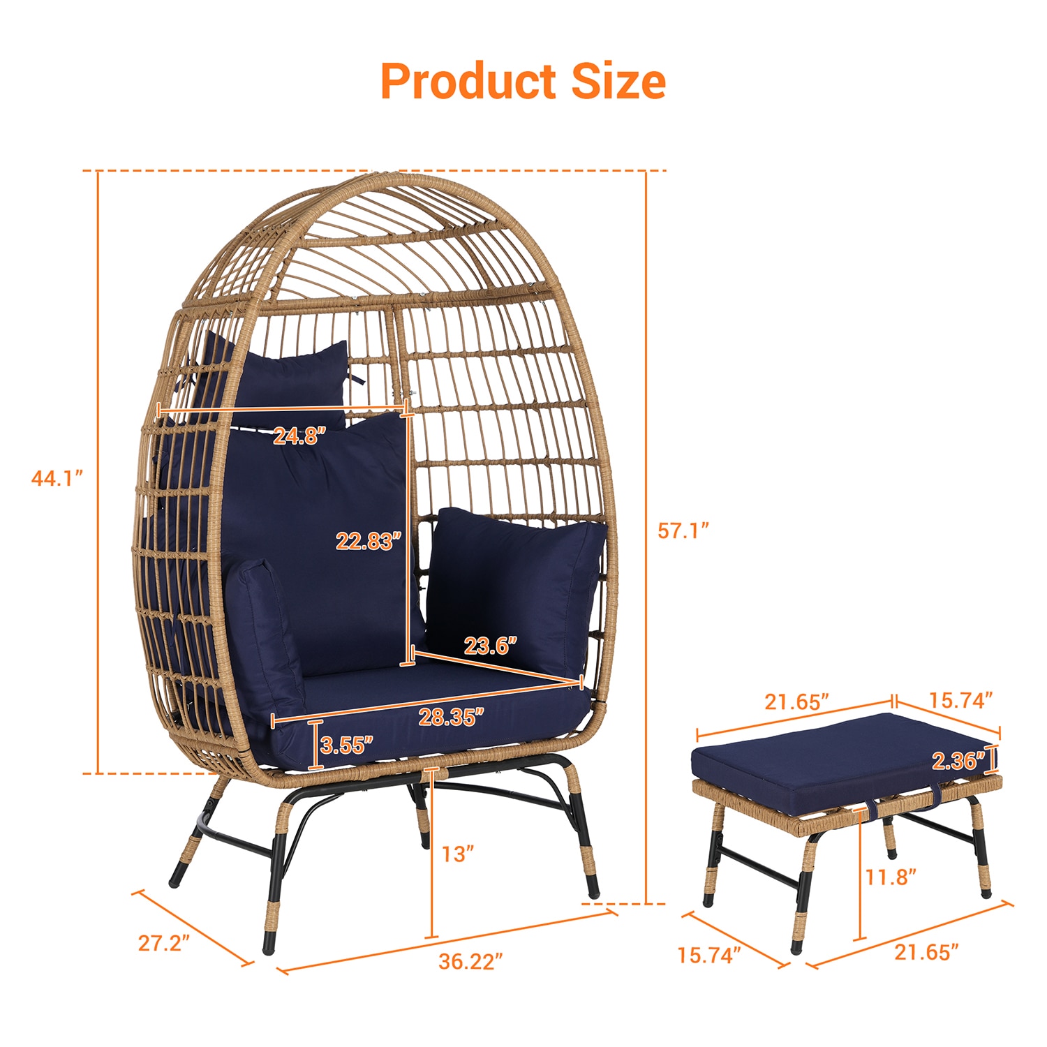 Mondawe MO-NP11453BL Patio-Chairs - View #8