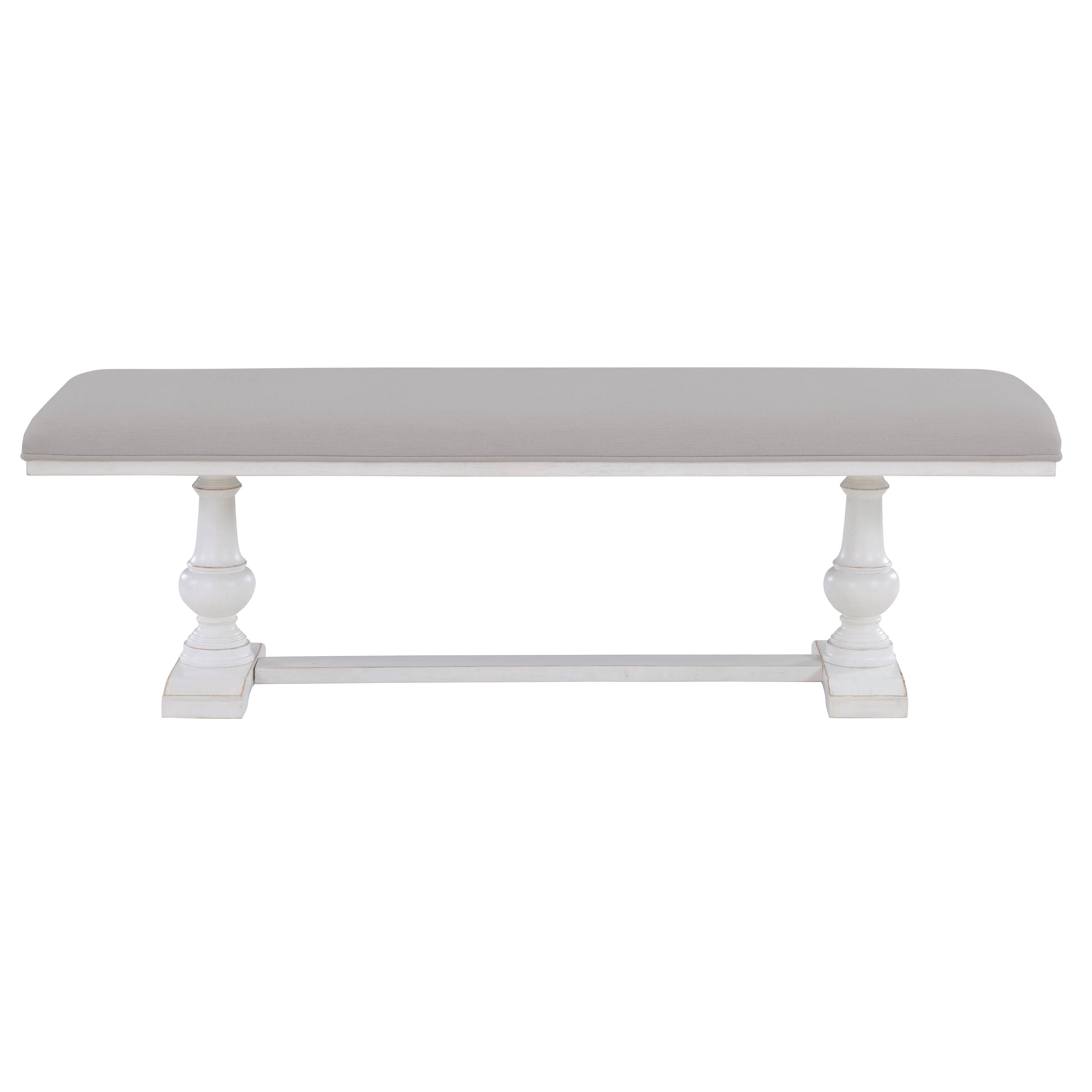 Steve Silver WAR500WBN Warren Linen Dining Bench