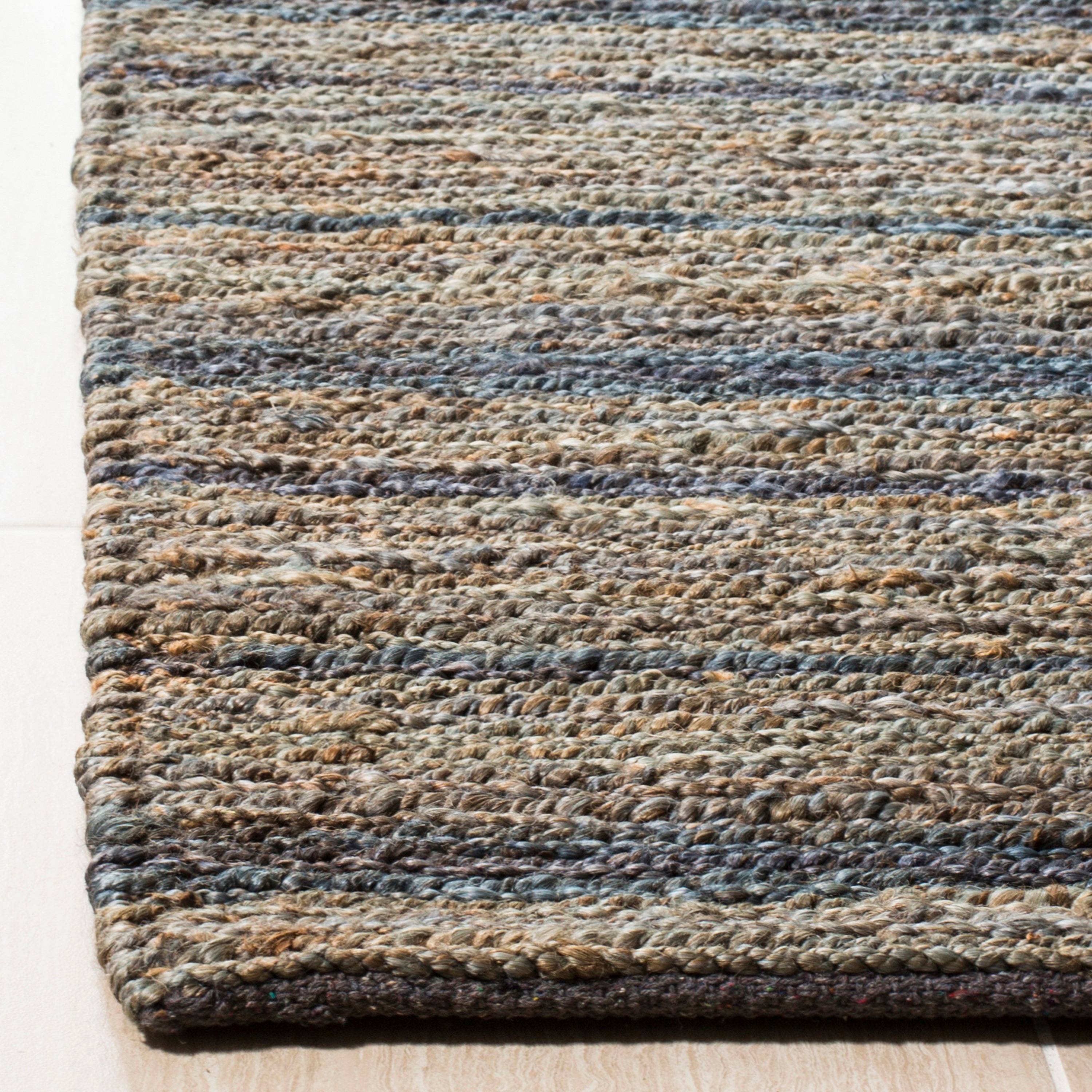 Eco-Friendly Handmade Organica Blue Jute 3' x 5' Area Rug