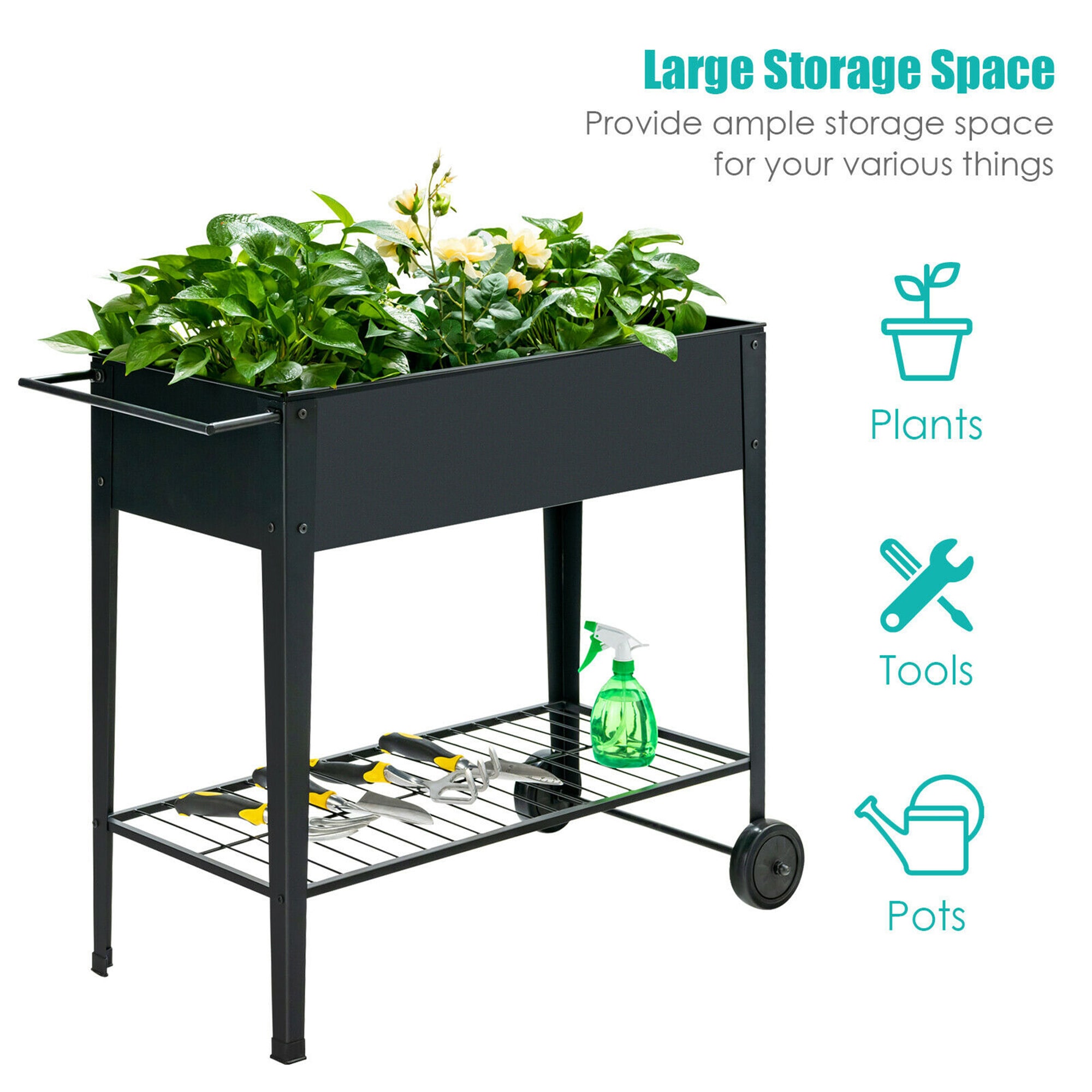 Costway LWS00599 Raised-Planter-Boxes - View #5