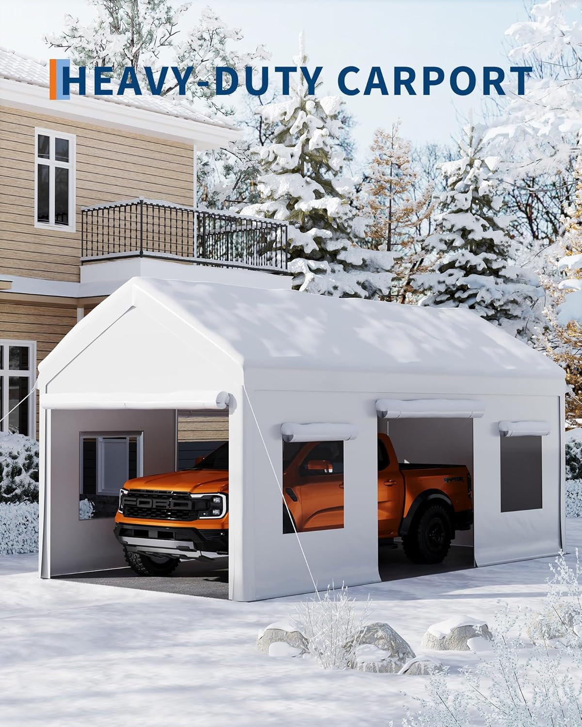 Qeetex DYQ-PHO-14CYTRWC Carport-Covers - View #5