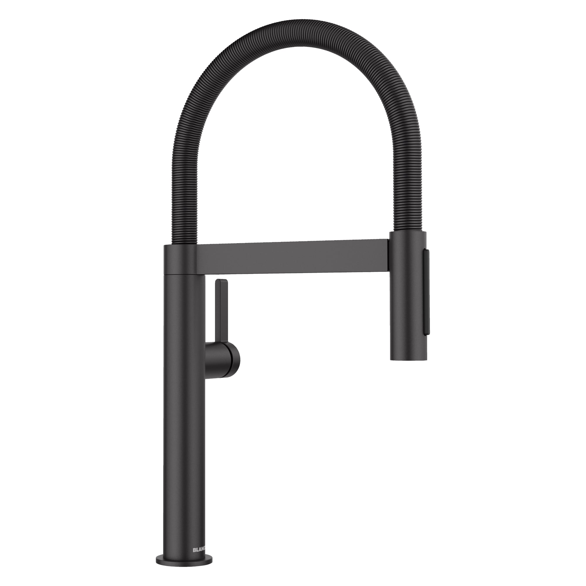 BLANCO 527481 Culina II Matte Black Single Handle Deck-mount Pre-rinse Kitchen Faucet with Sprayer