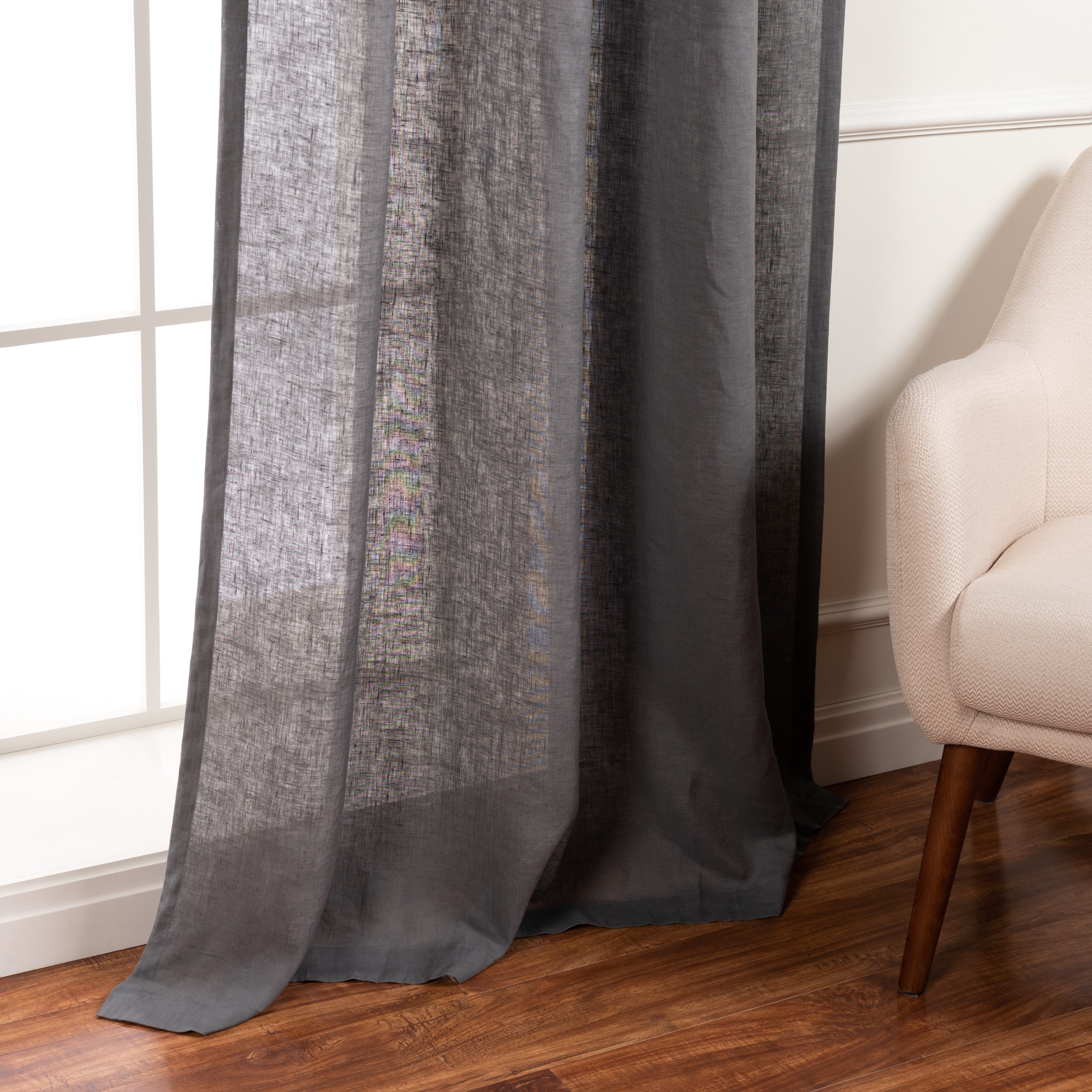 Best Home Fashion YK-01-BT-LN-84-DK.GR curtains - View #5