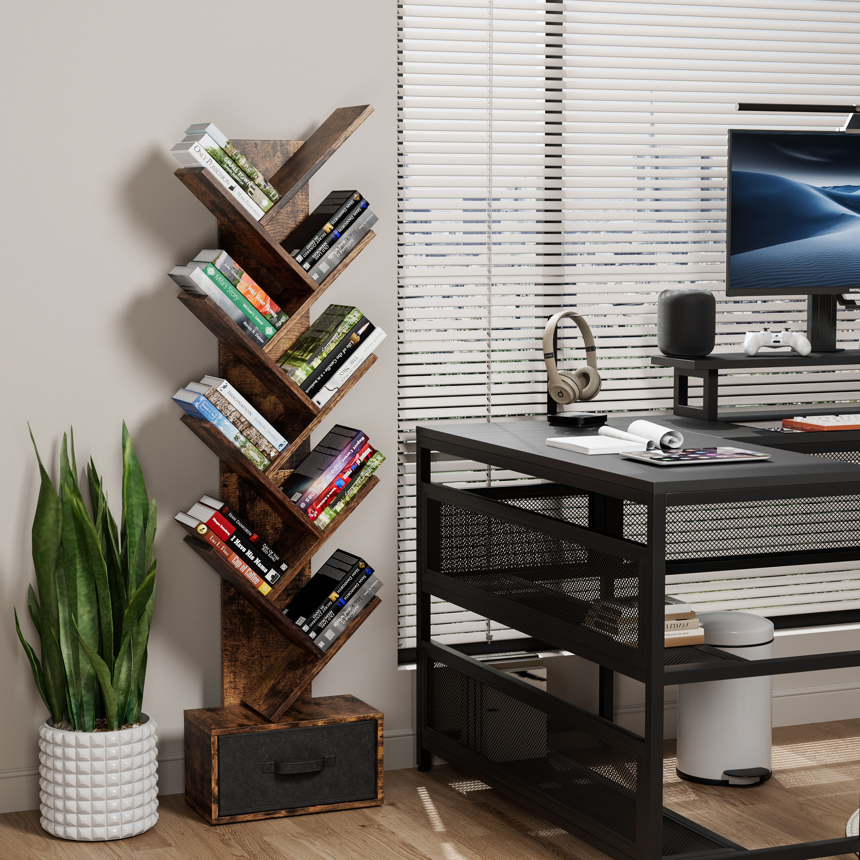 FurniFusion BK-DFF-2017 bookcases - View #3