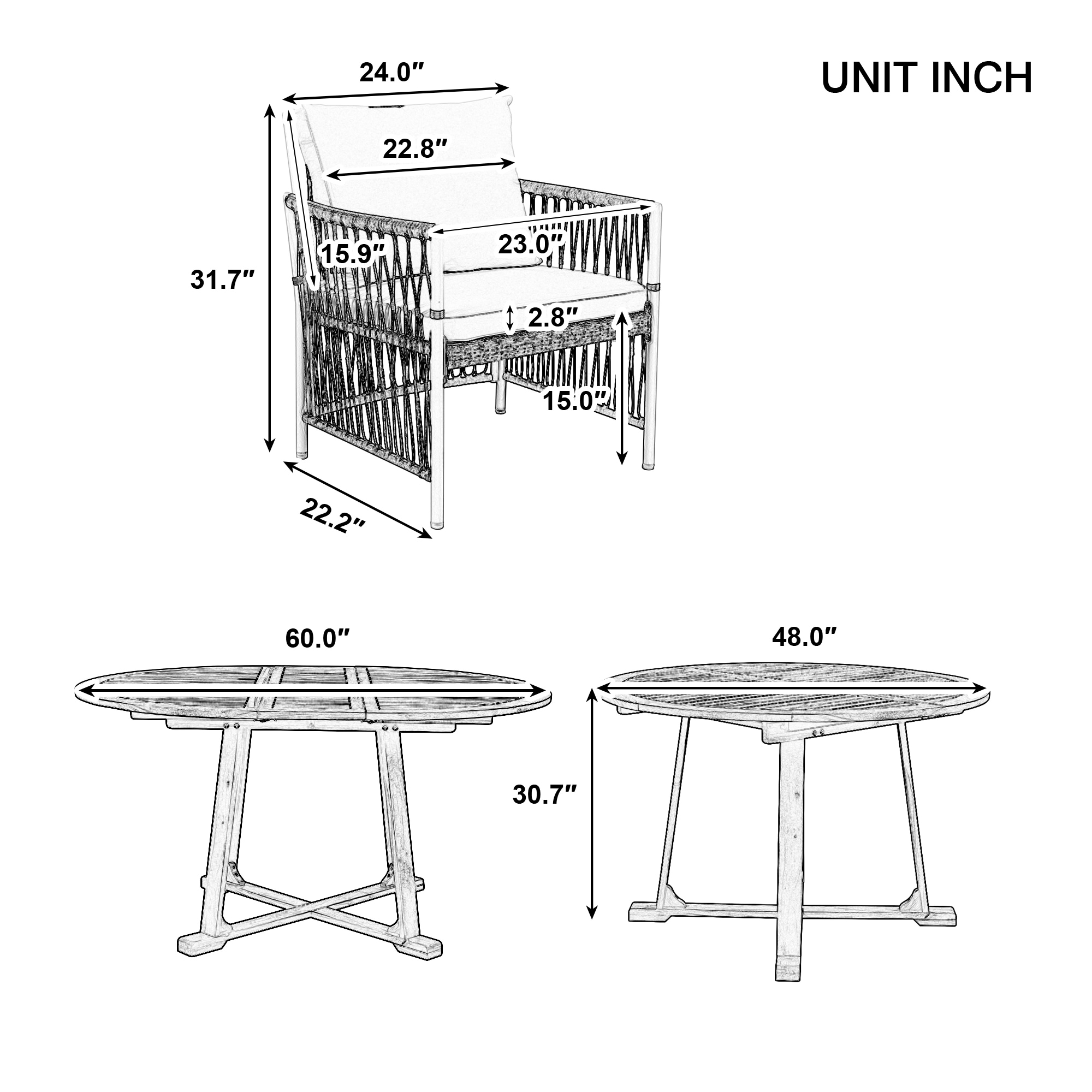 ModernLuxe L-SP100030AAN Patio-Dining-Sets - View #6
