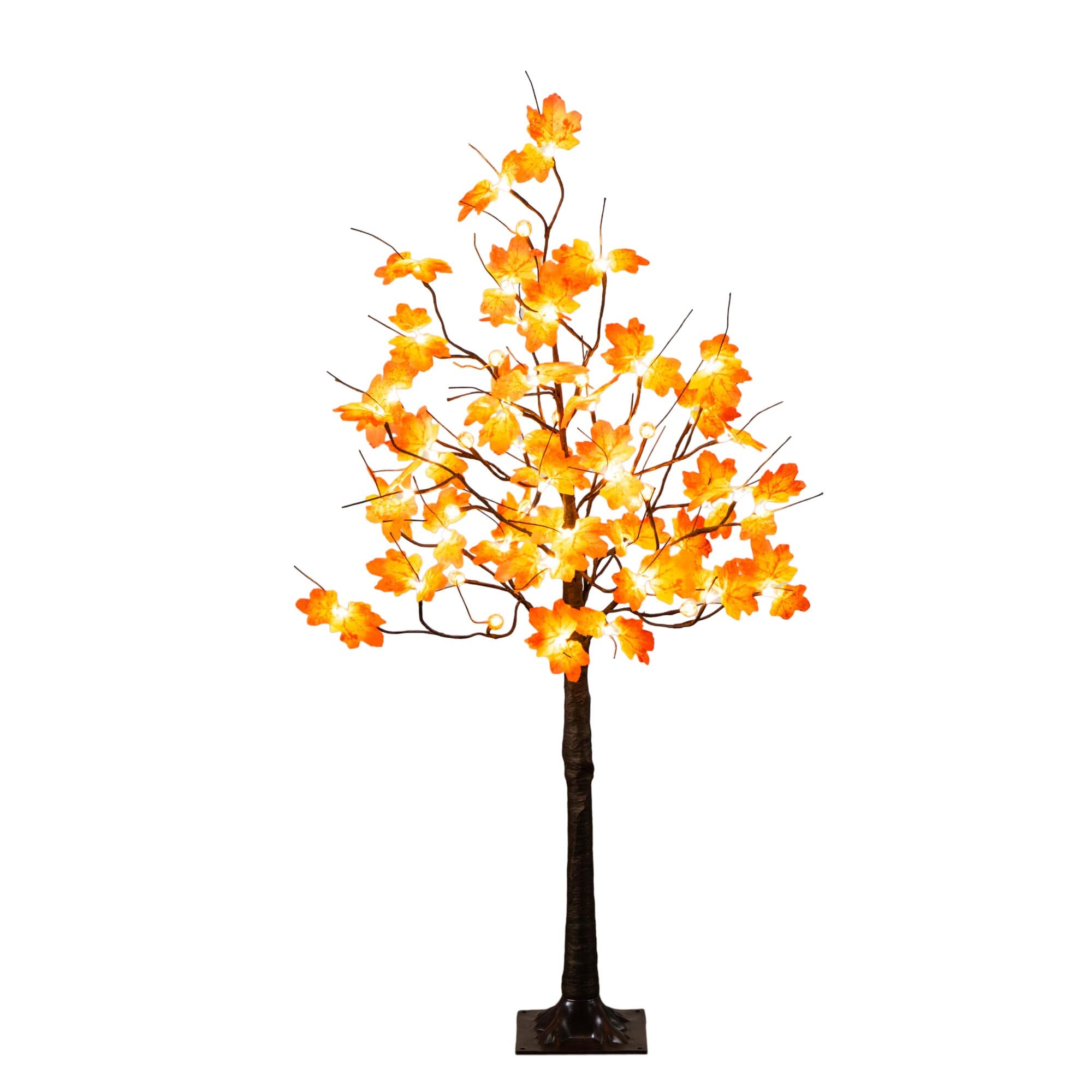 Nearly Natural 48-in Lighted Harvest Artificial tree Tree