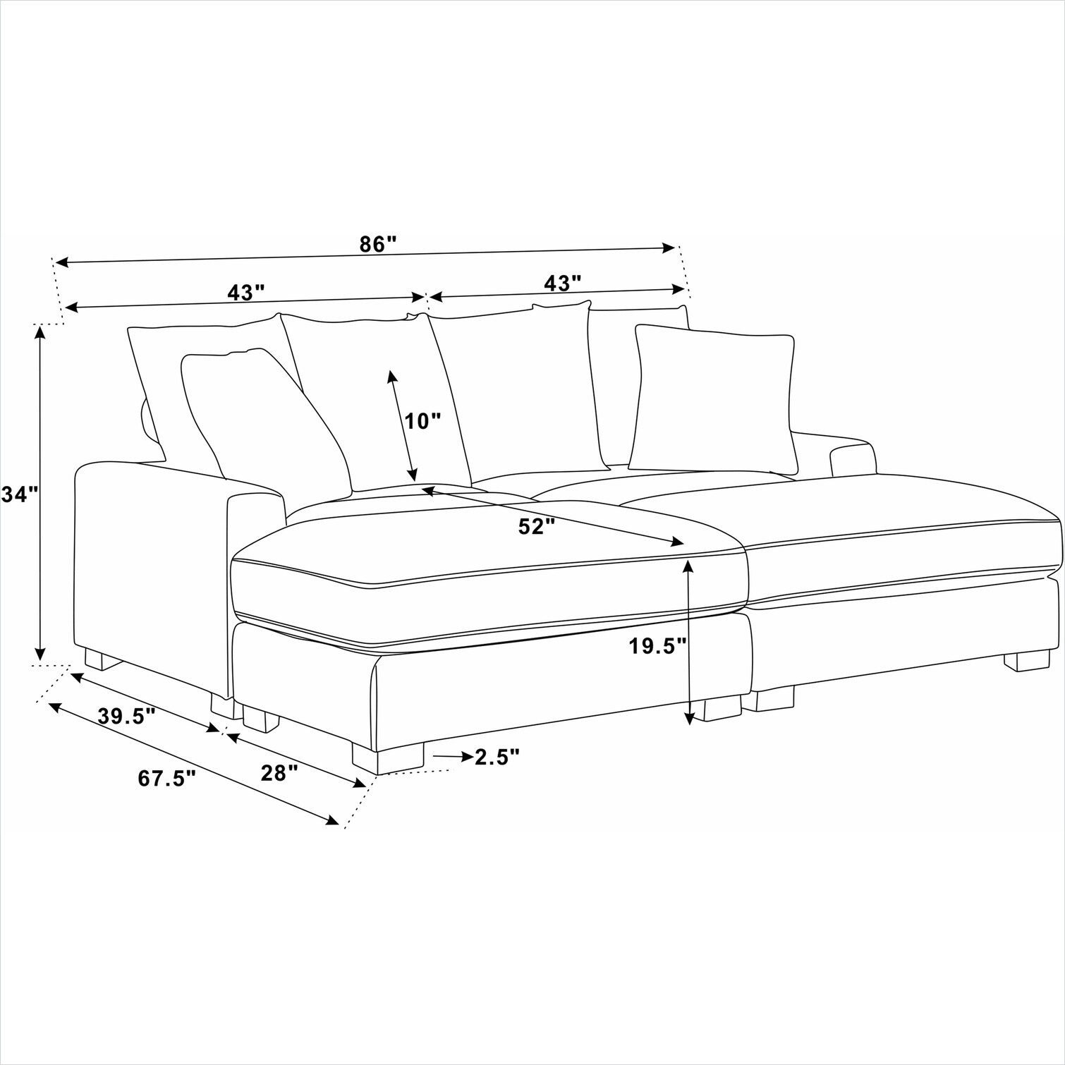 Watnature 5PR79FGSASCY Sofas-Loveseats - View #3