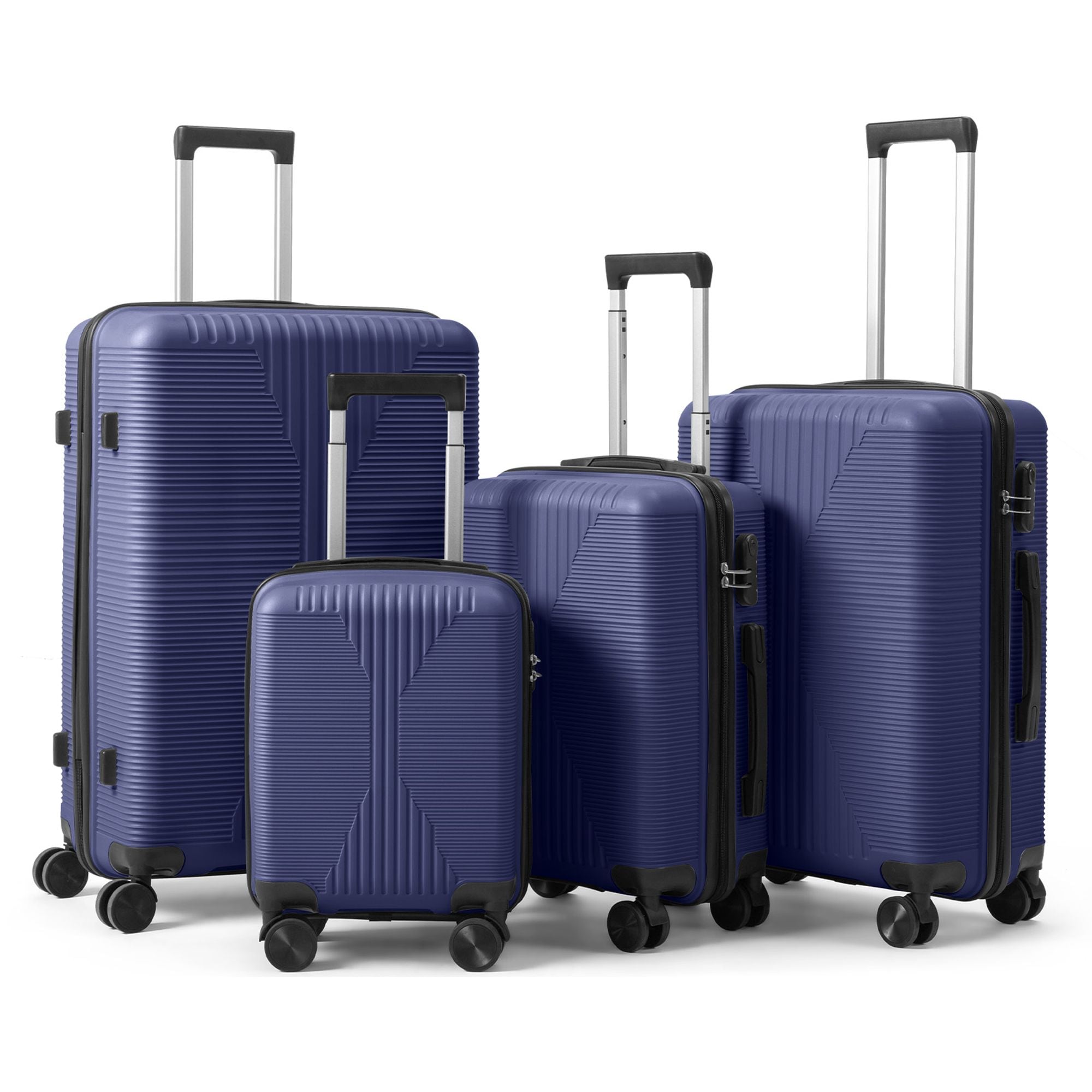 Winado 4 Piece Hardside Luggage Set 16 20 24 28 Inch PP Suitcase