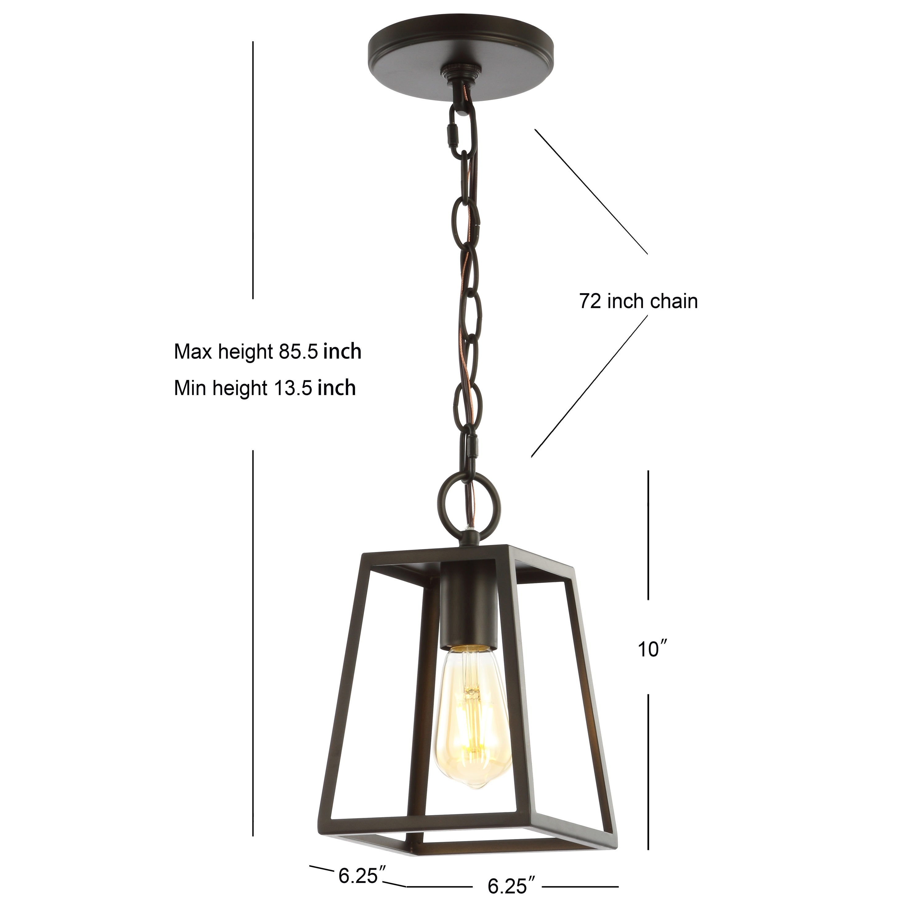 JONATHAN Y Ira Traditional Transitional Oil Rubbed Bronze Farmhouse ...