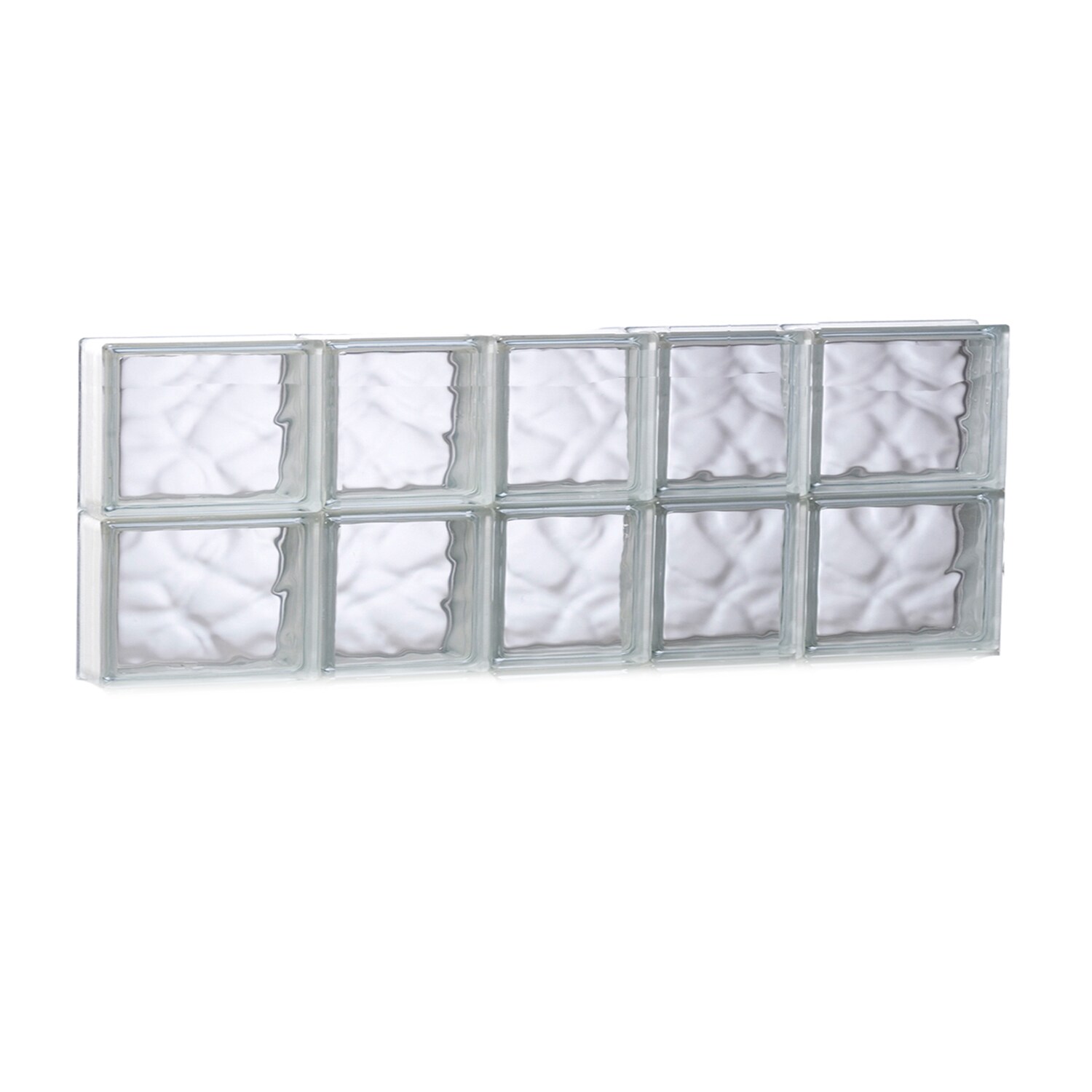 REDI2SET S3412DC Wavy Glass 32-3/4-in x 11-1/2-in Frameless Replacement Glass Block Window