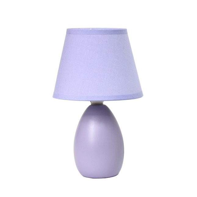 Purple Table Lamp With Fabric Shade, Purple Floor Lamps Next Day Delivery