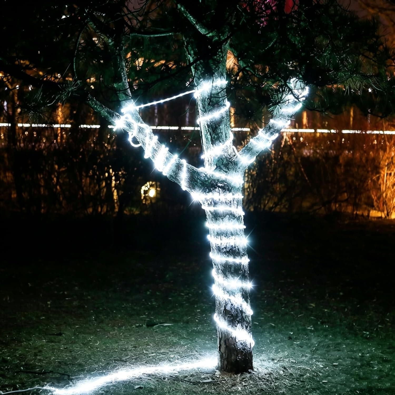 Oyezvary 33ft LED Rope Lights 240 LED Waterproof Connectable Daylight ...