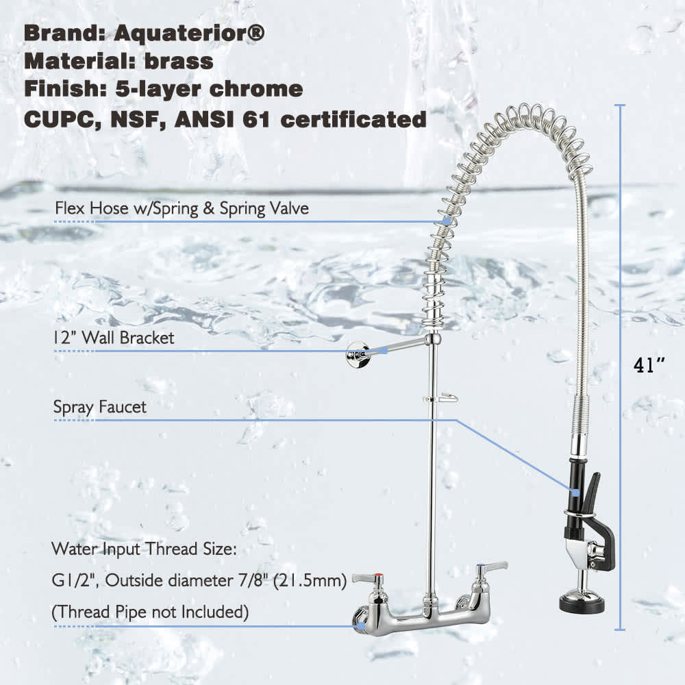 Yescom 81FAU003-8-CHR-LO Kitchen-Faucets - View #6