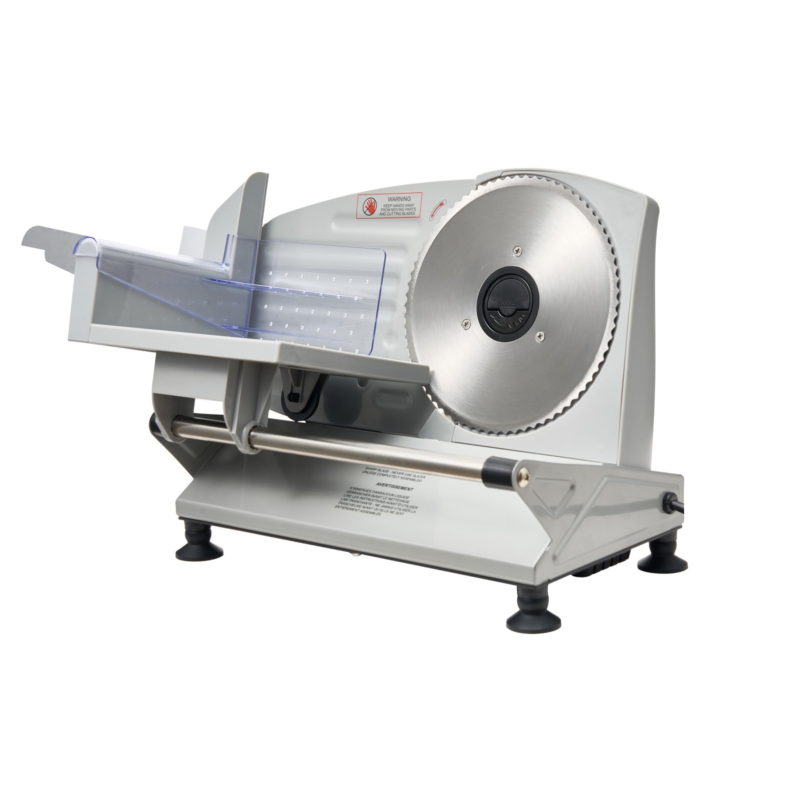 VEVOR SCDRQPJJYKBZ14906V1 Meat Slicer 6.7 inch 150W Electric Deli Slicer Machine with two SUS420 Blades  0-0.6 inch Adjustable Thickness ETL Certified Home Food-Slicer for Meat Ham Baguett Steak