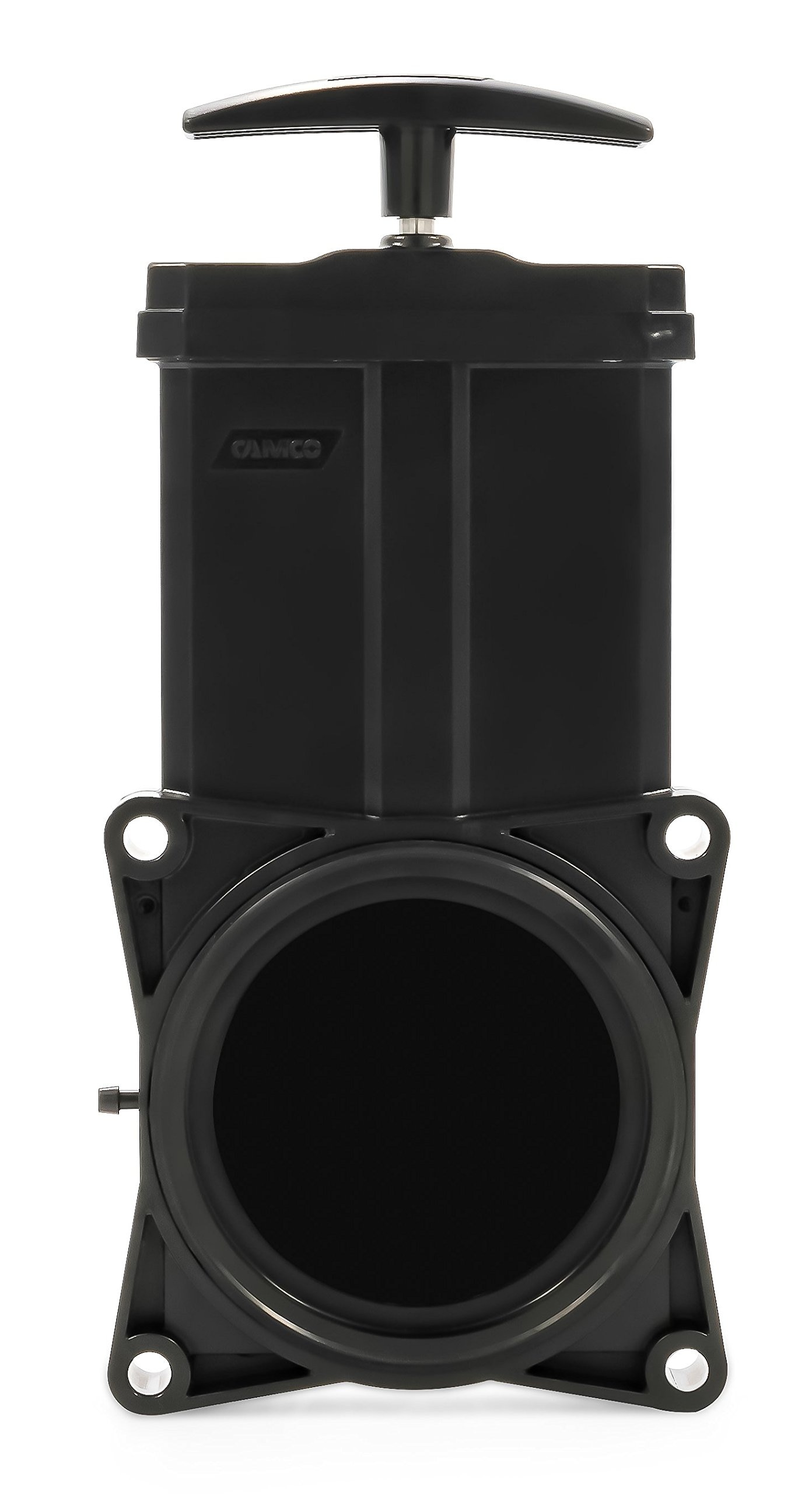 CAMCO 39513-A588-5060 RV Replacement Waste Valve with Handle - Features Durable Plastic Handle 3-Inch Diameter Valve Opening (39513)