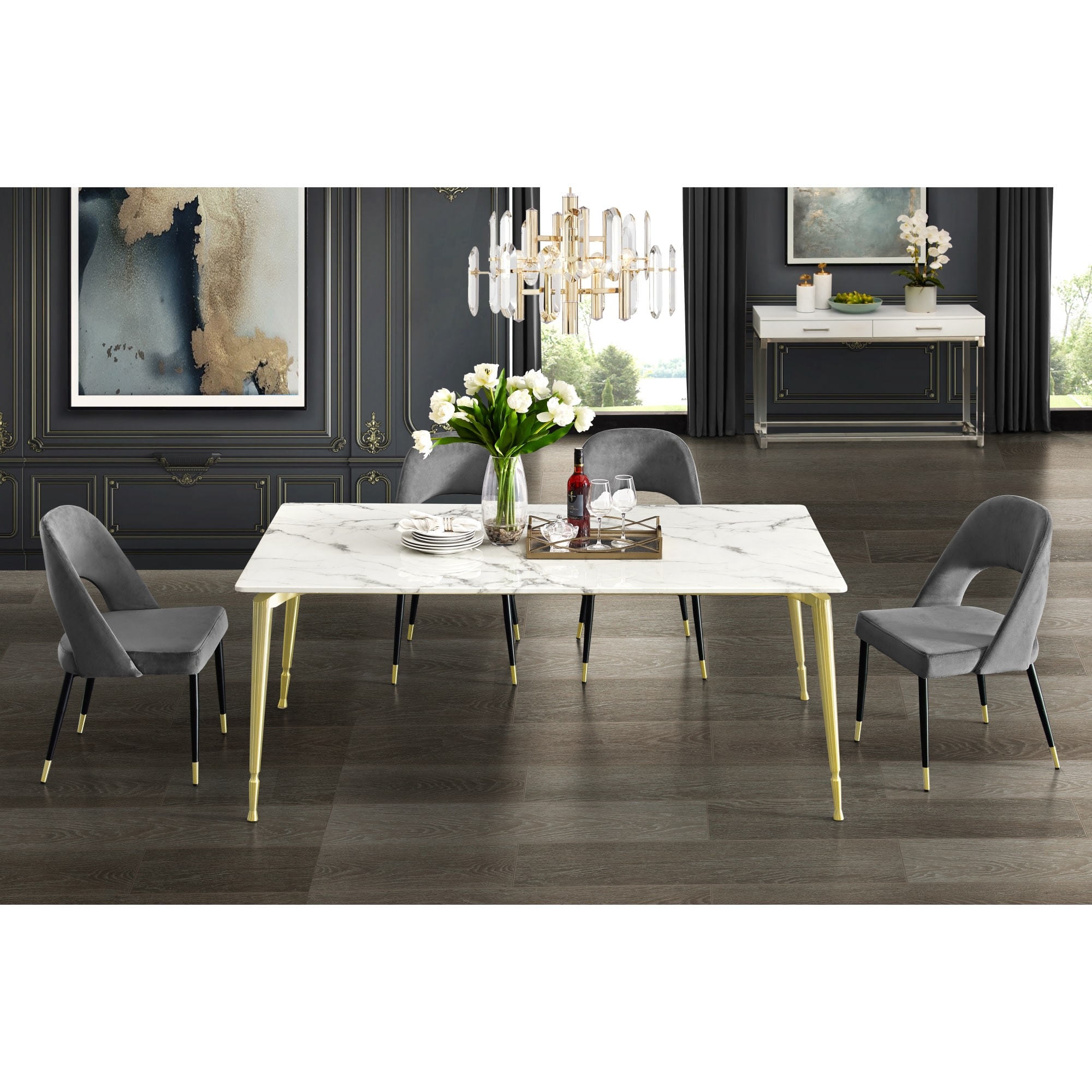 Nicole Miller NDT121-24WES-LS Dining-Tables - View #9
