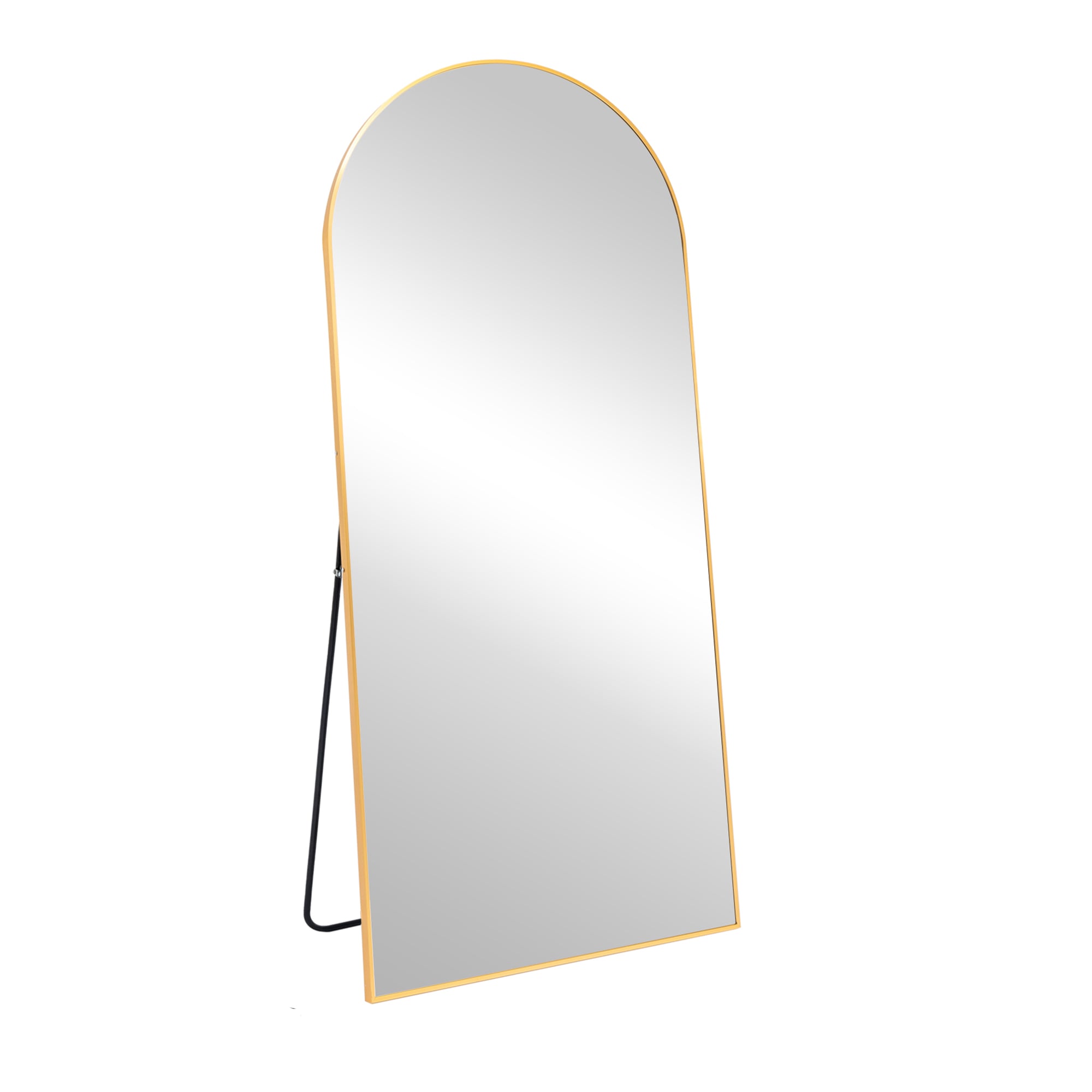 Gaierptone CRXGQKZ45E6 27.5-Inches W x 70.8-Inches H Arch Gold Framed Full Length Floor Mirror
