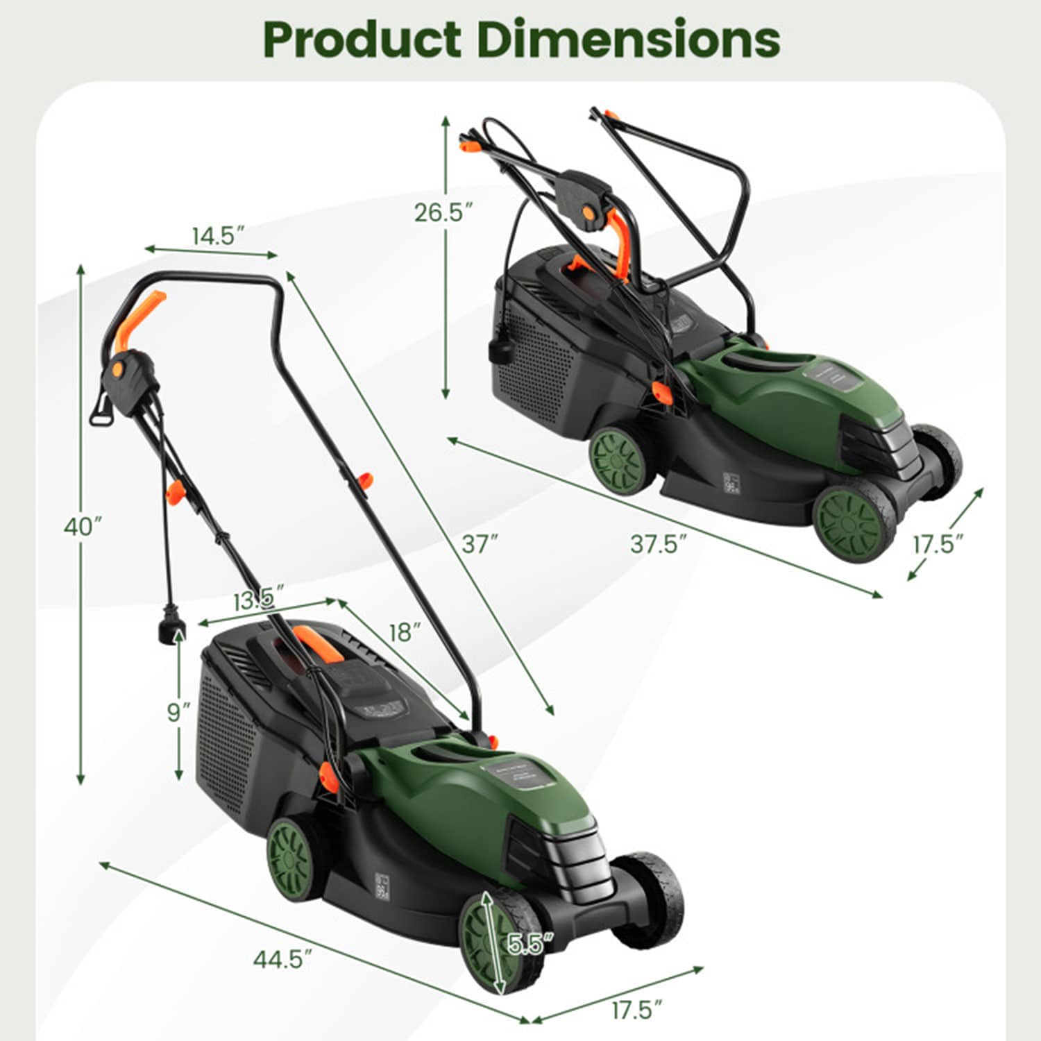 Mondawe MO-ET033GN3P Push-Mower-Electric - View #8