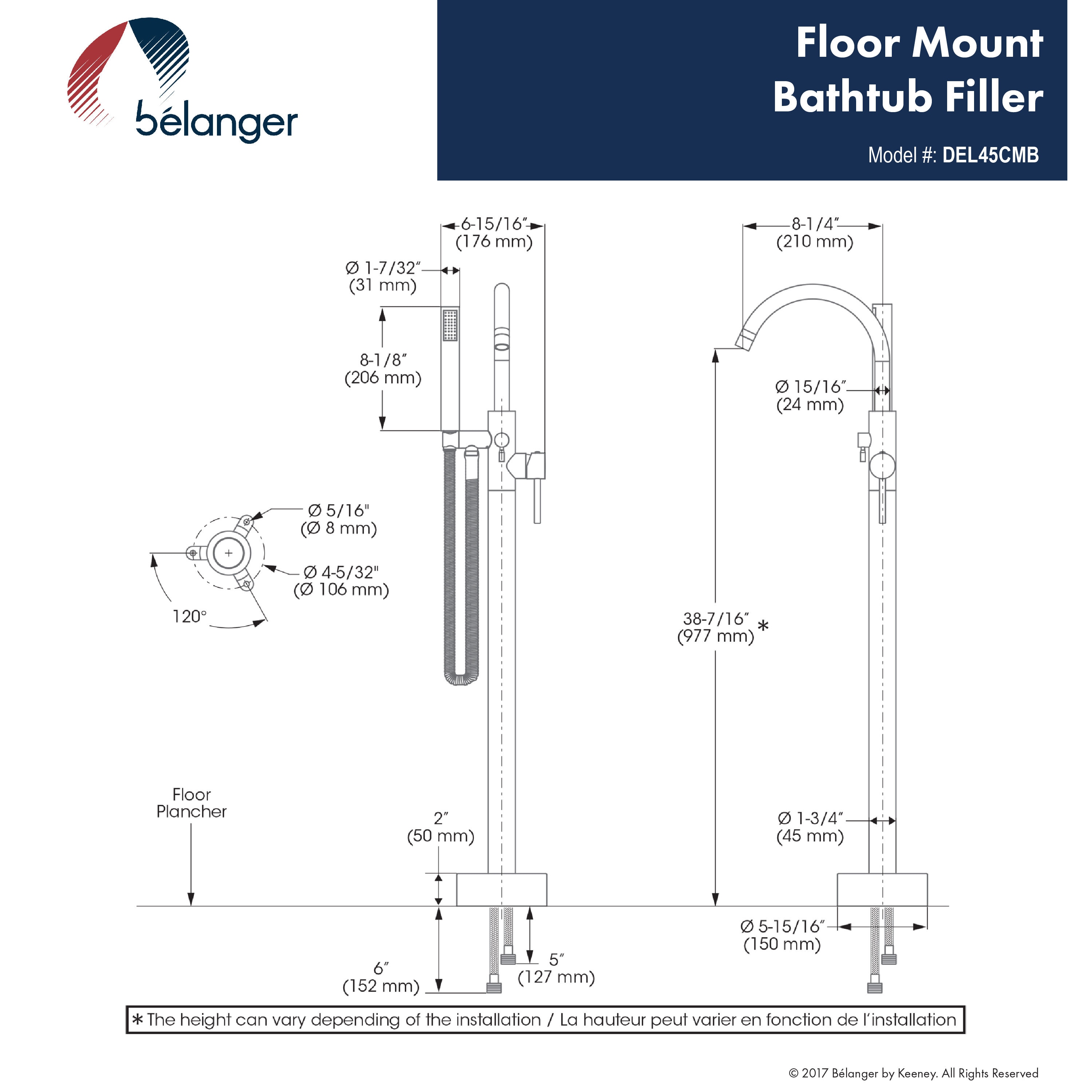Belanger DEL45CMB Roman-Tub-Faucets - View #7