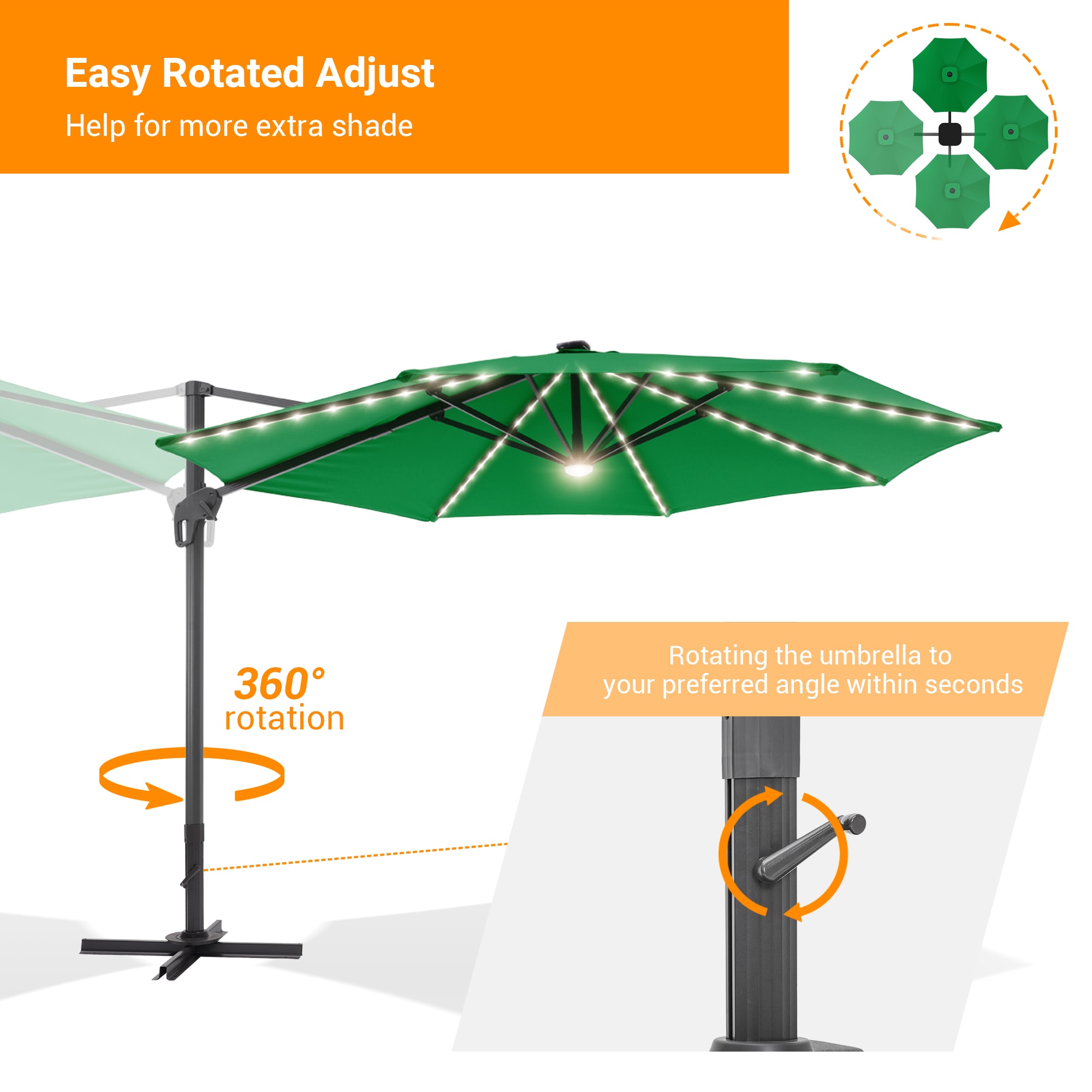 Sonkuki SD-LED140KG-BASE Umbrellas-2 - View #6