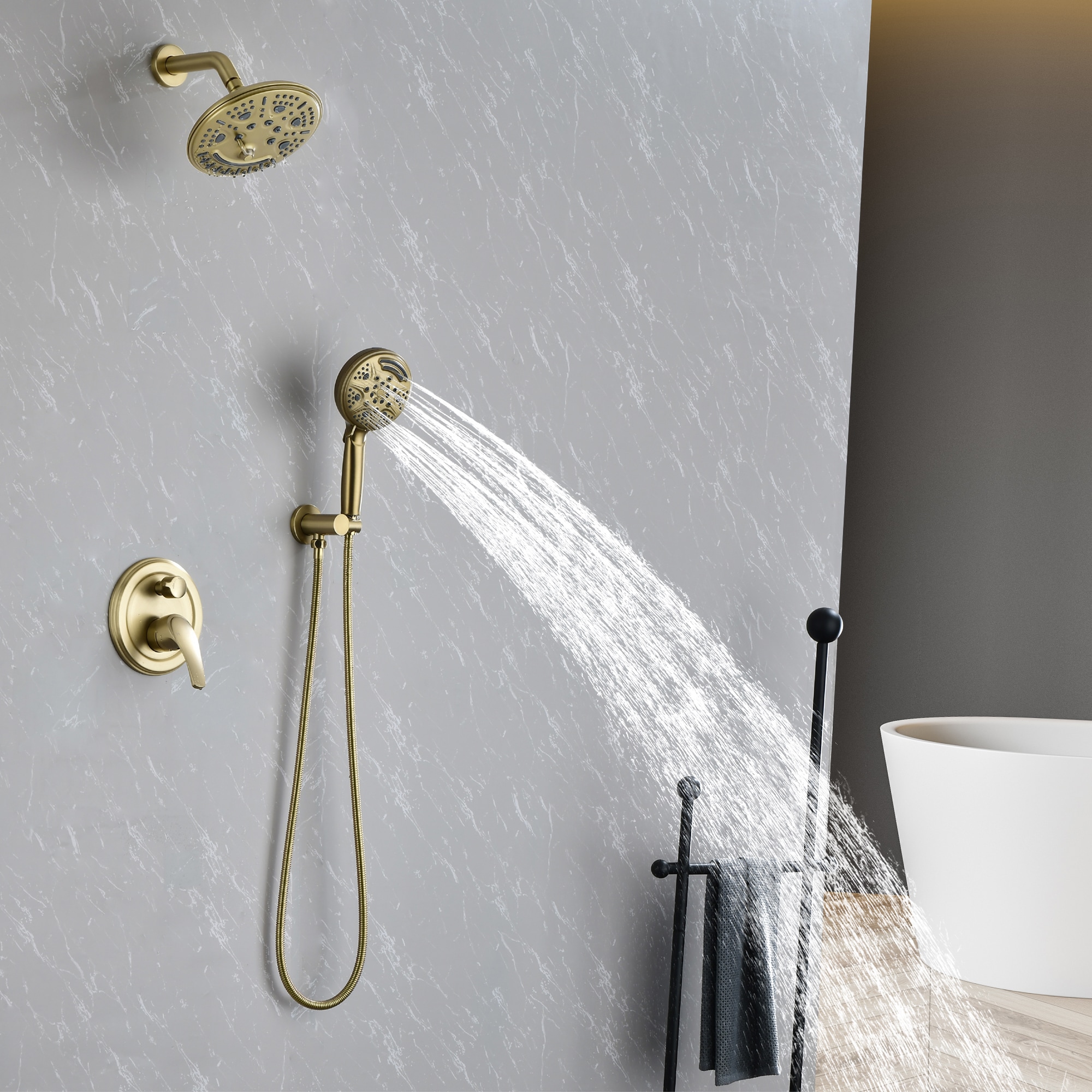 Clihome SMD-BS02BG Showerhead-Bar-Panels - View #3