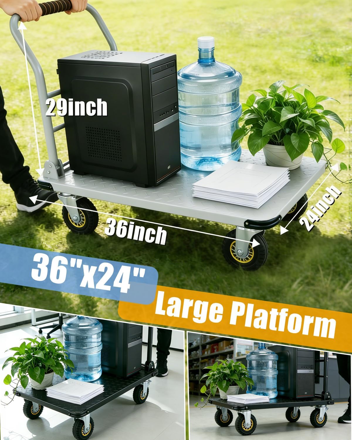 GarveeLife 4D2-IEJVV8QQYWF Hand-Truck-Dollies - View #4