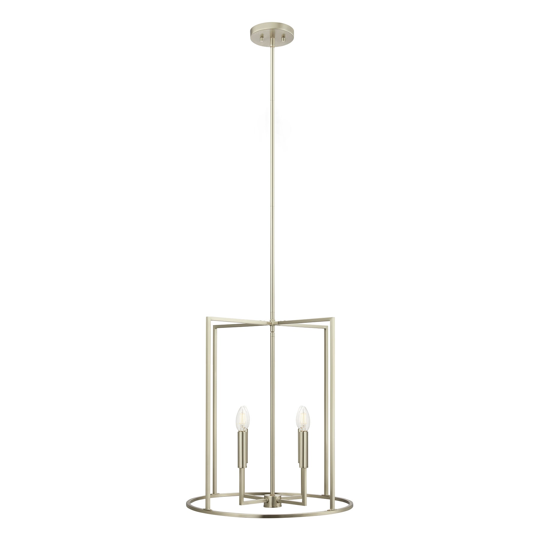 Meridian Lite Trends M7044BN Meridian 4 -Light Brushed Nickel Modern/contemporary Linear Medium Hanging Pendant light