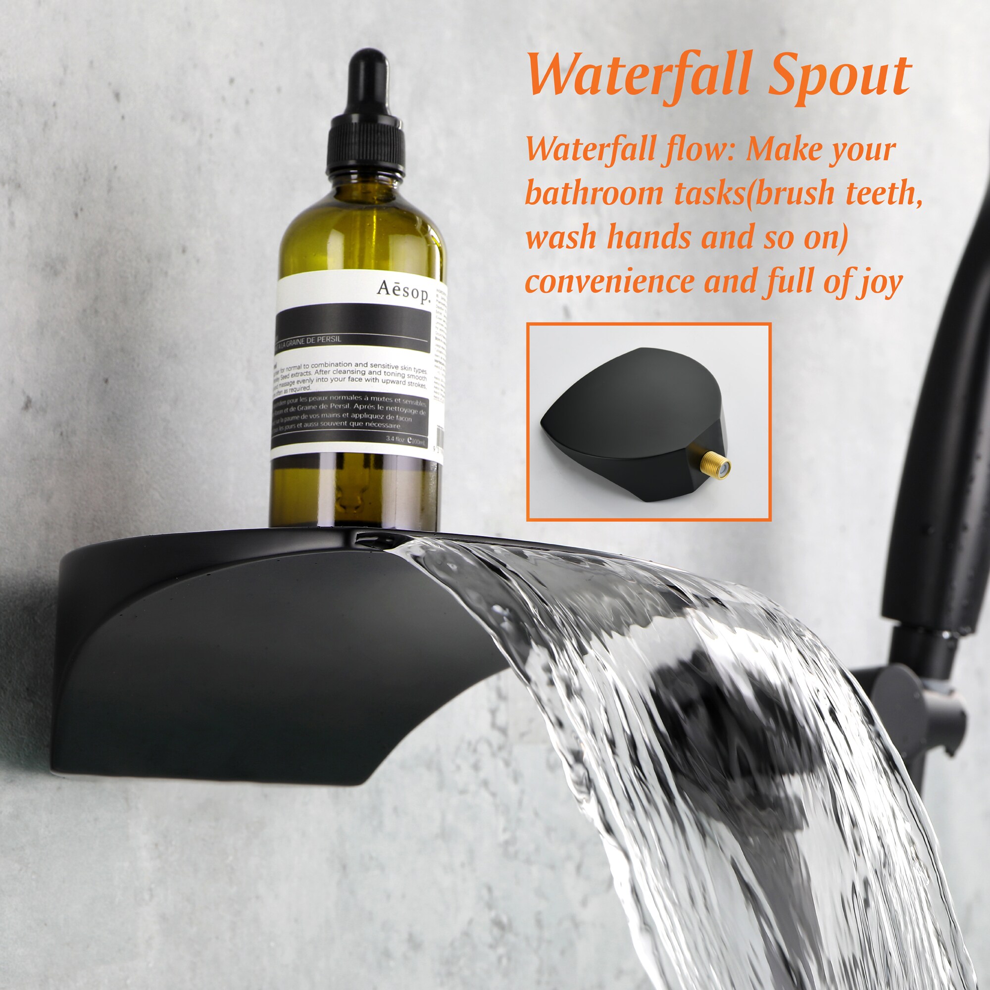 WELLFOR WA8020MB Roman-Tub-Faucets - View #9