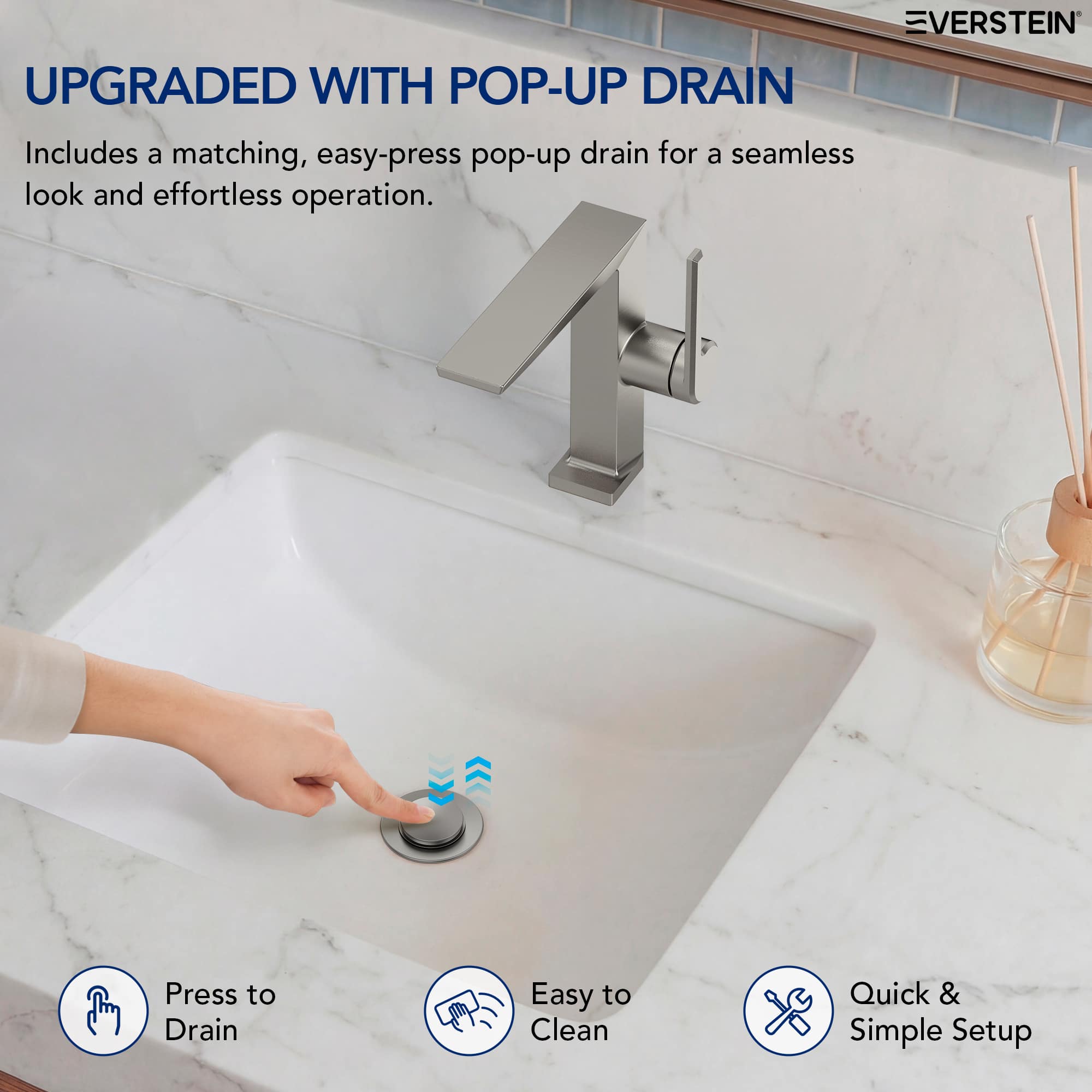 EVERSTEIN SFS-1304B-NK Lavatory-Faucets - View #7
