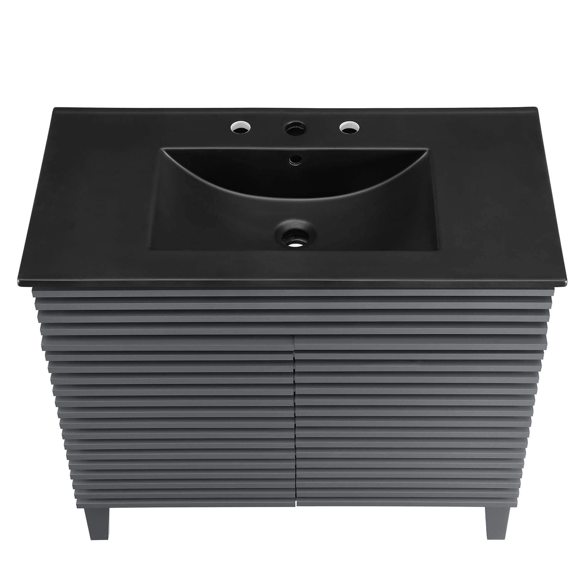 Modway EEI-5396-GRY-BLK Bath-Vanity-Combo - View #7