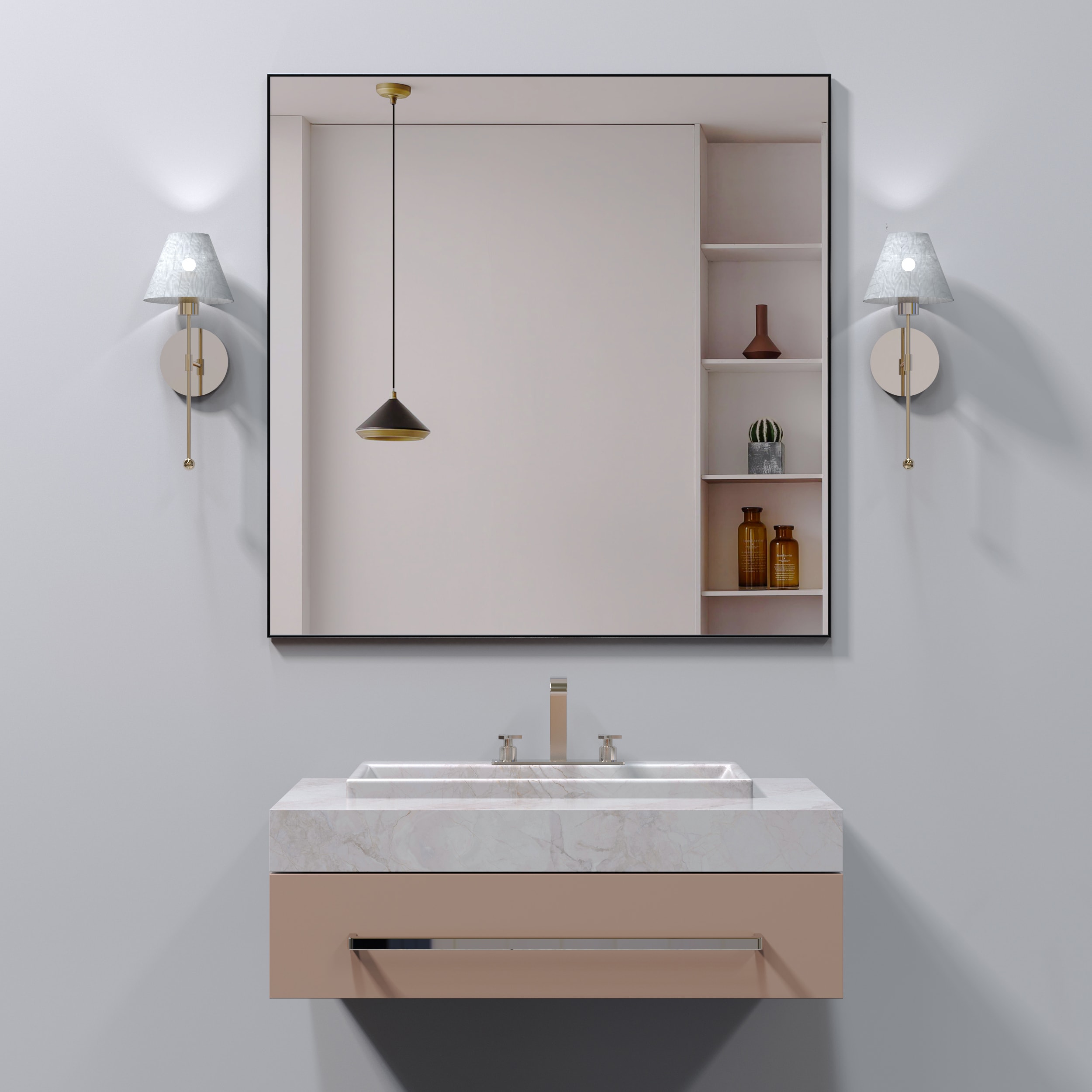 Lirago FXL20610-607B38 Framed-Bath-Mirrors - View #7