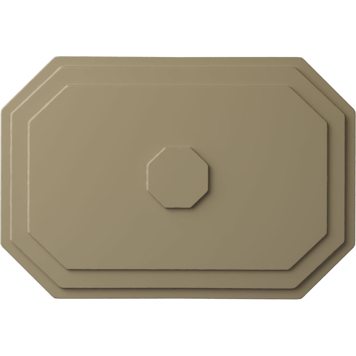Ekena Millwork CM25FEGDF Felix 25.25-in W x 17.25-in L Painted Gobi Desert Polyurethane Whole Ceiling Medallion