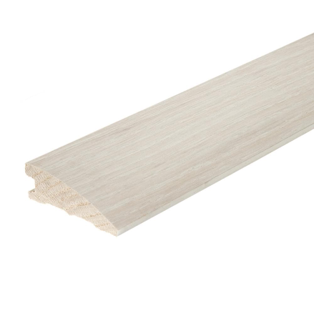 Flexco 806859 Reducer Alabaster 0.375-in T x 1.5-in W x 78-in L Solid wood Reducer