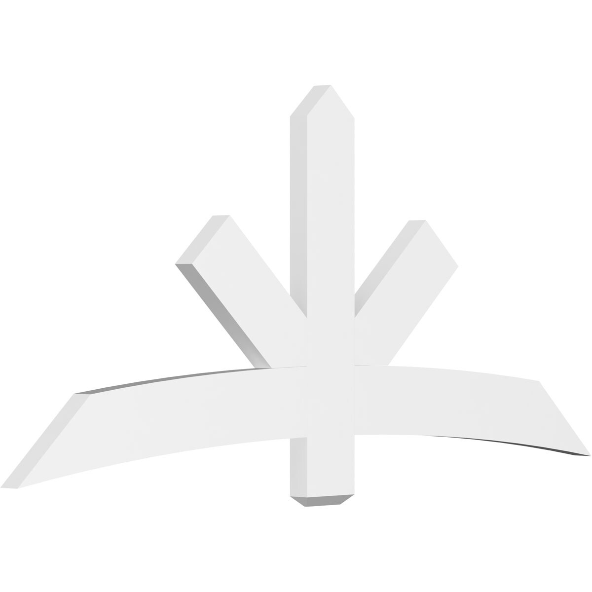 Ekena Millwork GBP072X33X0206ALB00 Alberta White PVC Gable bracket