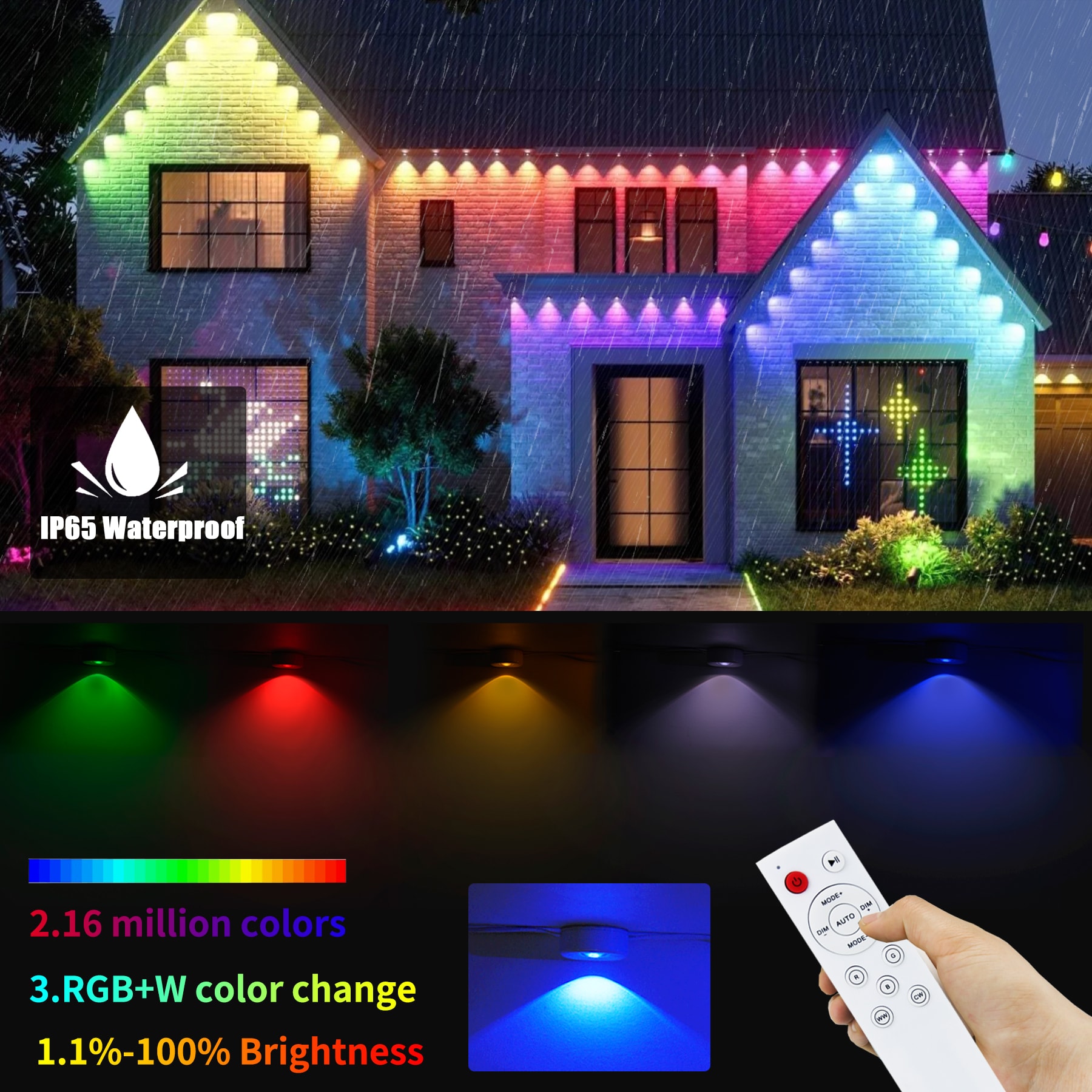 WYZM RGBSTRING-100FT-A Patio-String-Lights - View #4