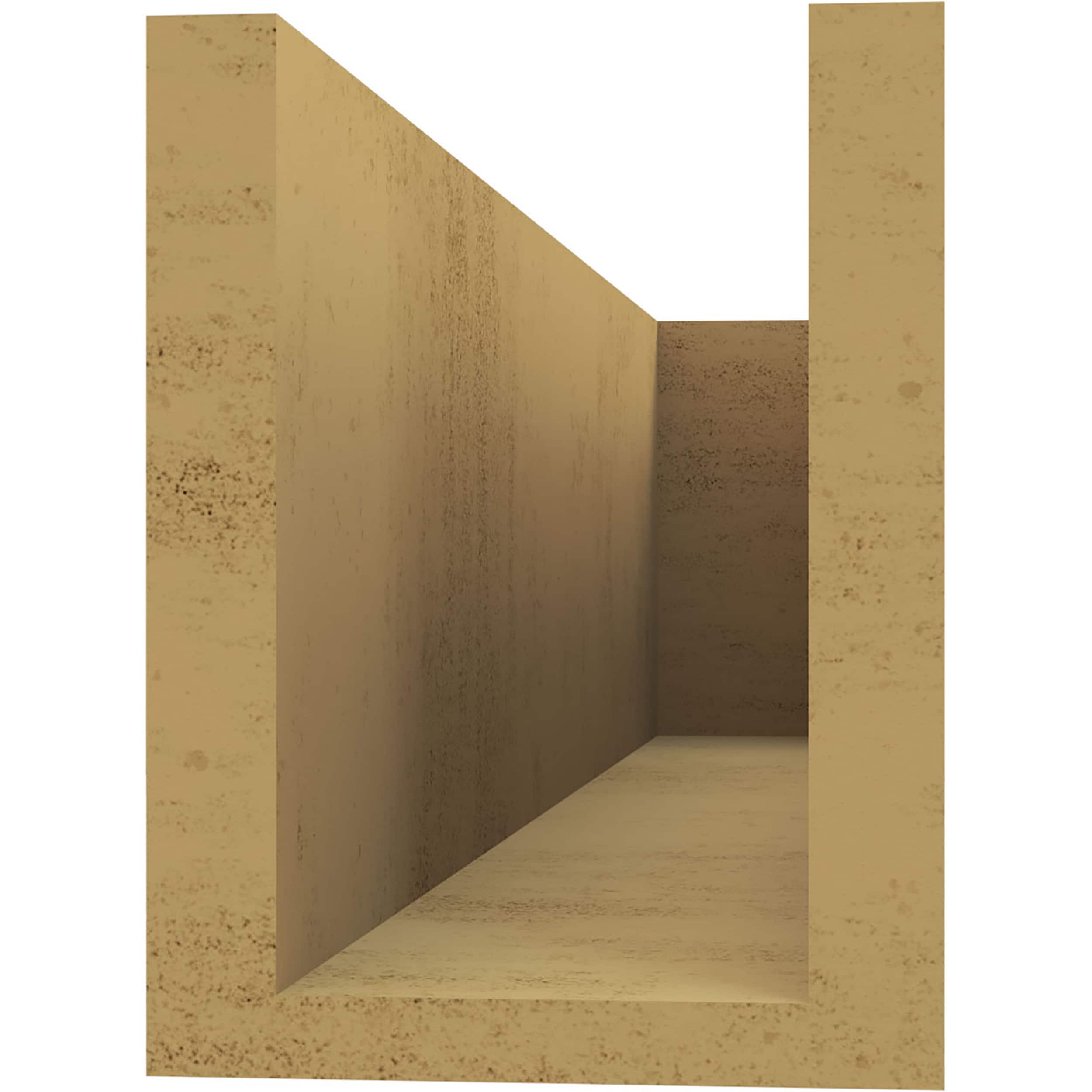 Ekena Millwork RFTU06X08X28BLKRCPR Exterior-Brackets-Braces - View #4