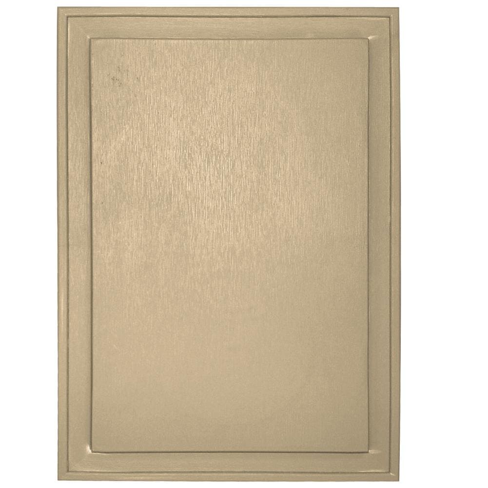 Builders Edge 130120009012 10-in x 14-in Dark Almond Vinyl Universal Mounting Block