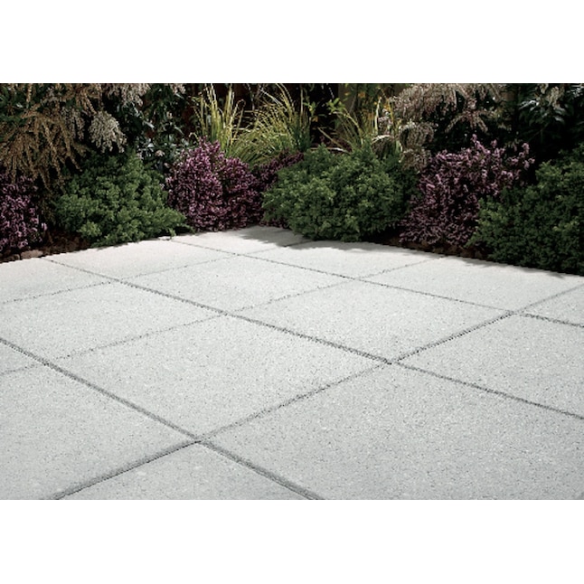 20-In L X 20-In W X 2-In H Square Gray Concrete Patio Stone In The Pavers &  Stepping Stones Department At Lowes.Com
