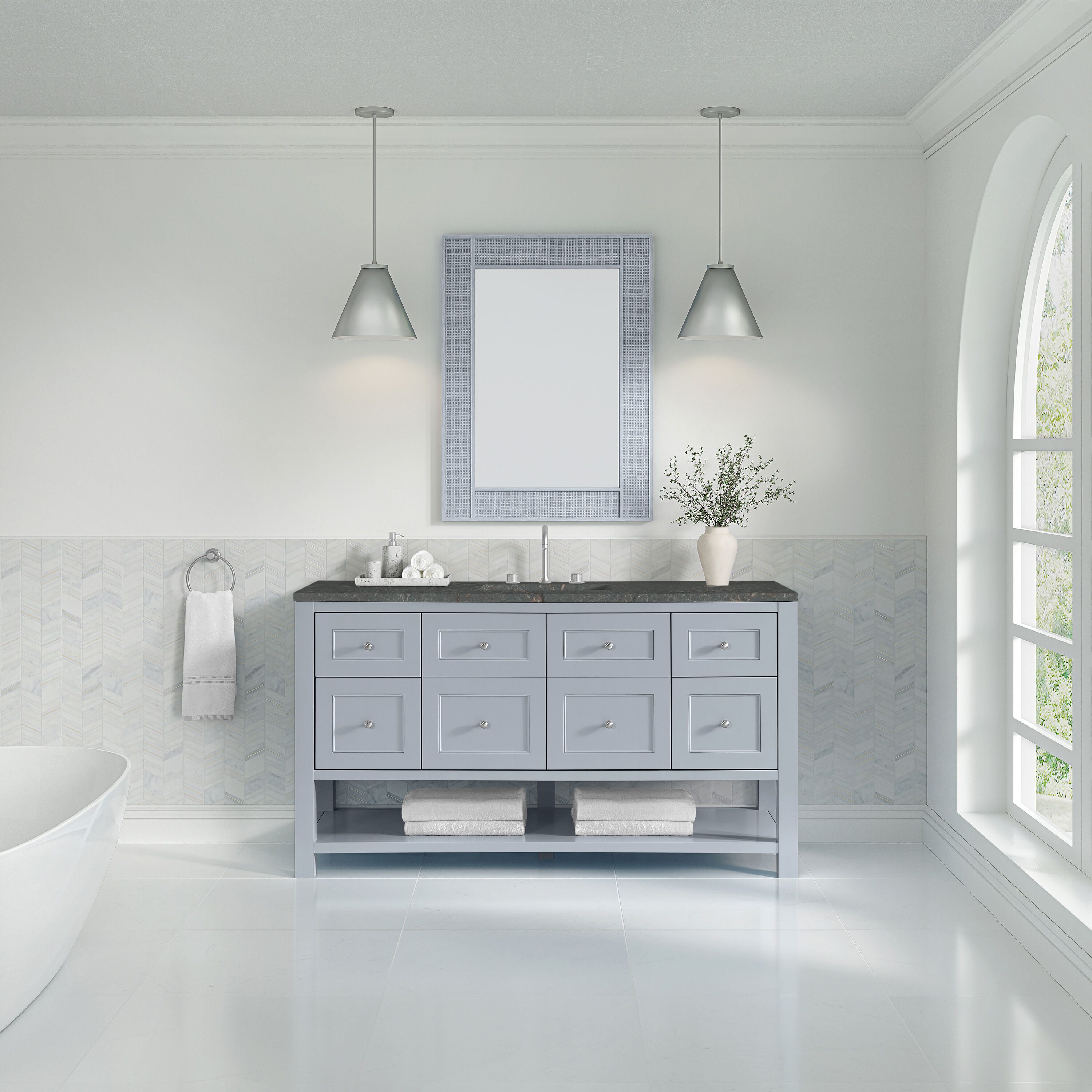 James Martin Vanities 330-V60S-SRB-3PBL Bath-Vanity-Combo - View #2
