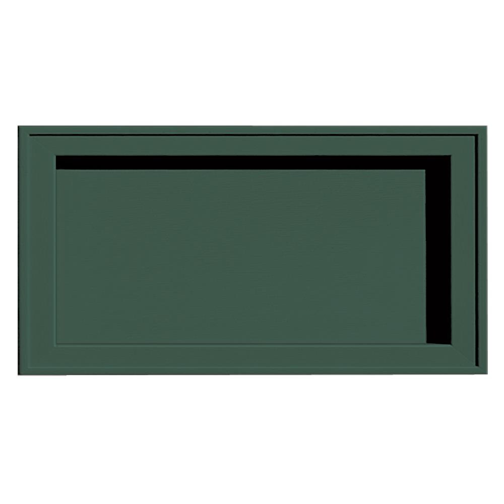 Builders Edge 130120002028 7.5-in x 14.25-in Forest Green Vinyl Universal Mounting Block