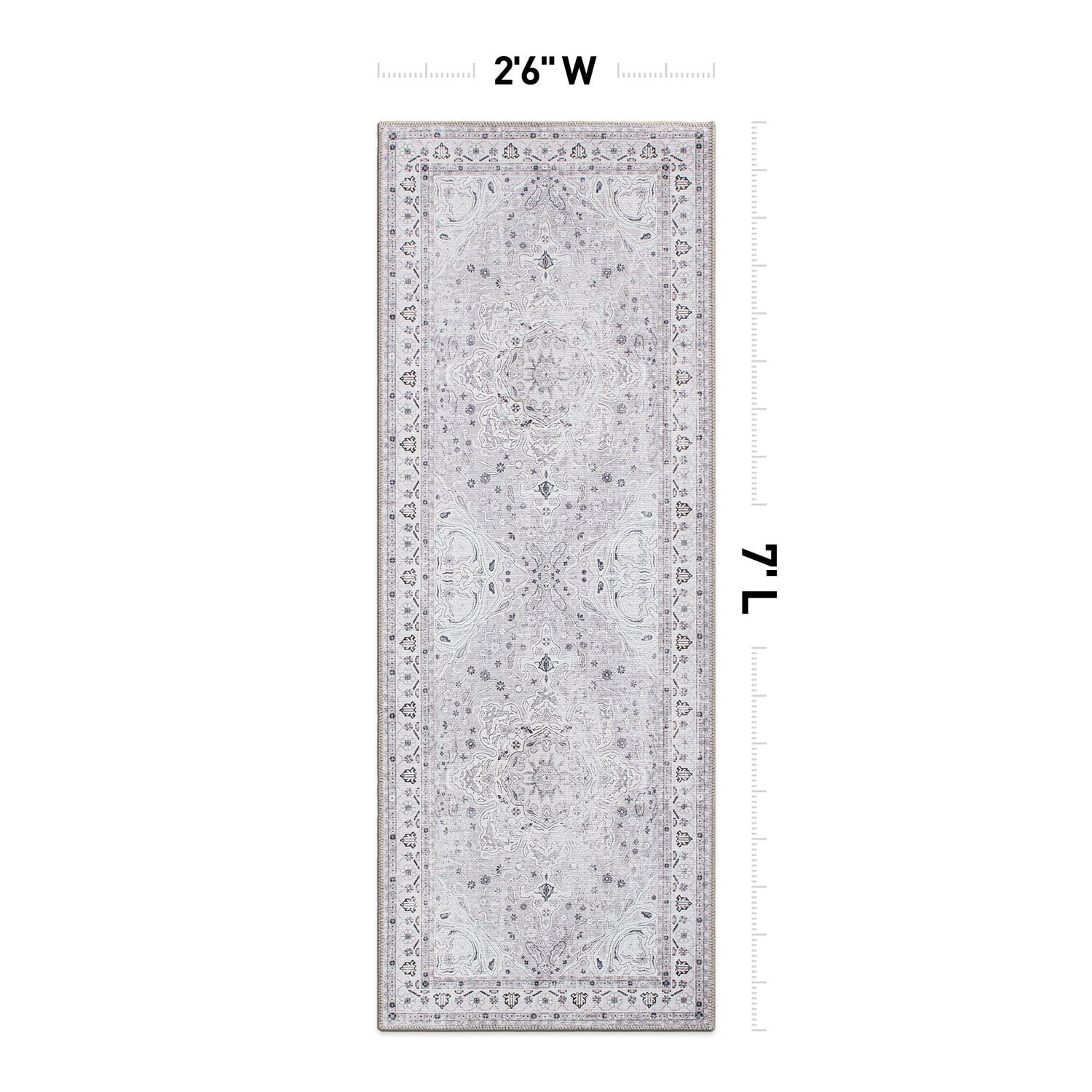 World Rug Gallery 5061GRAY2X7 rugs - View #2