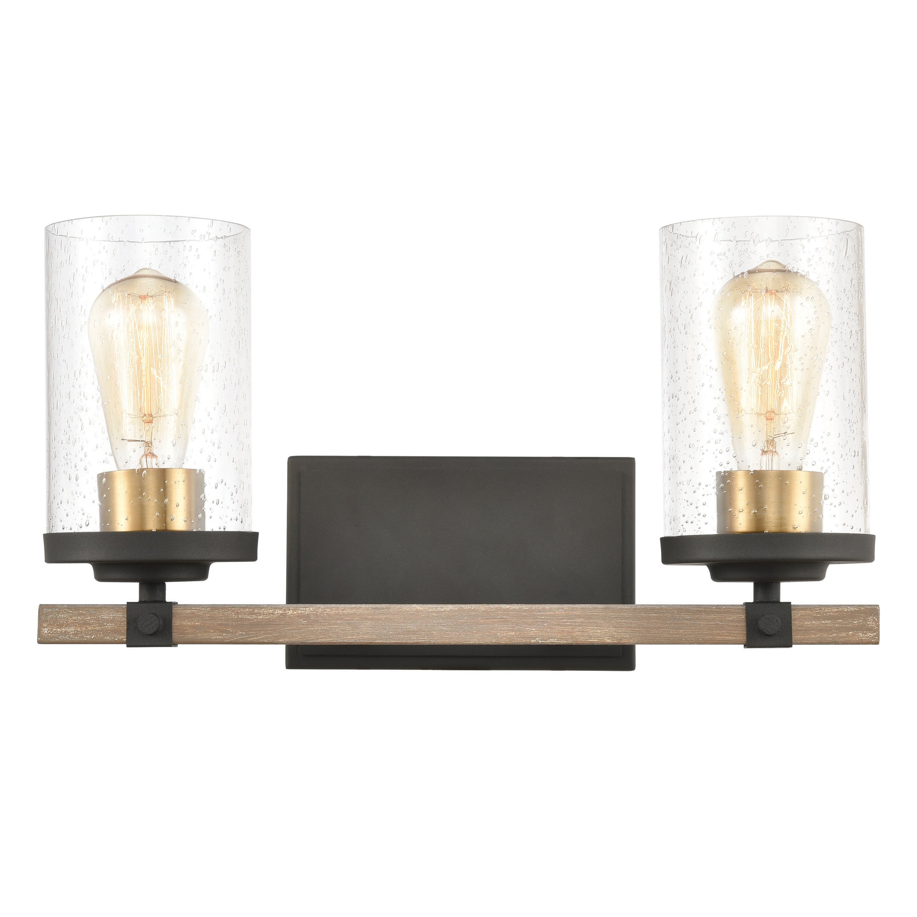 Westmore by ELK Lighting LWVL-220308037 Dwell 16-in 2-Light Charcoal LED Transitional Vanity Light