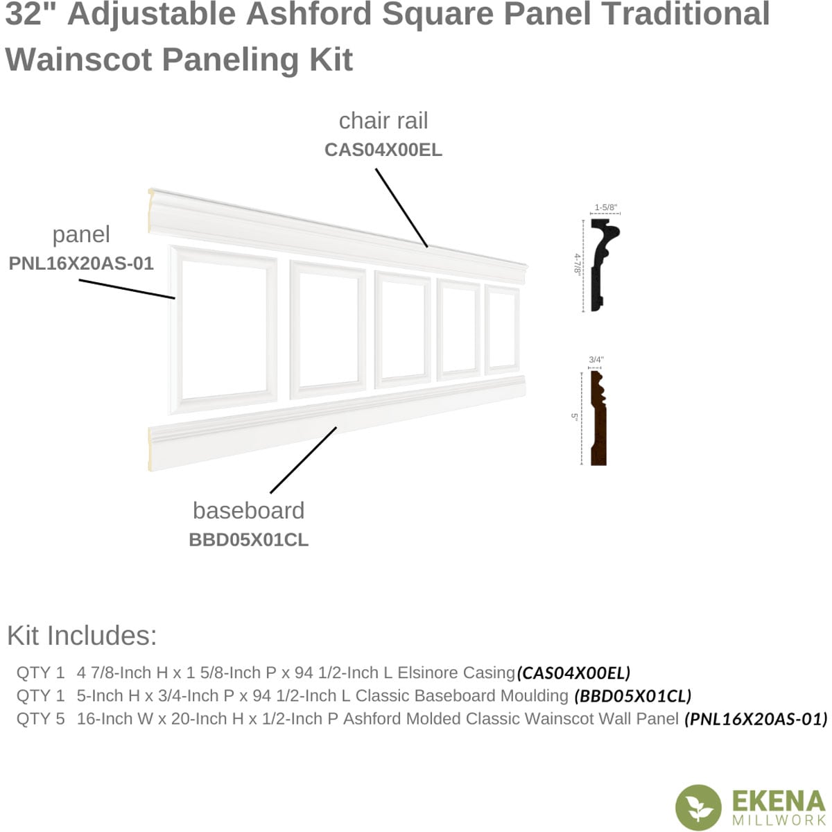 Ekena Millwork WP20X20CRASV-CASE-12 Wall-Panels - View #11
