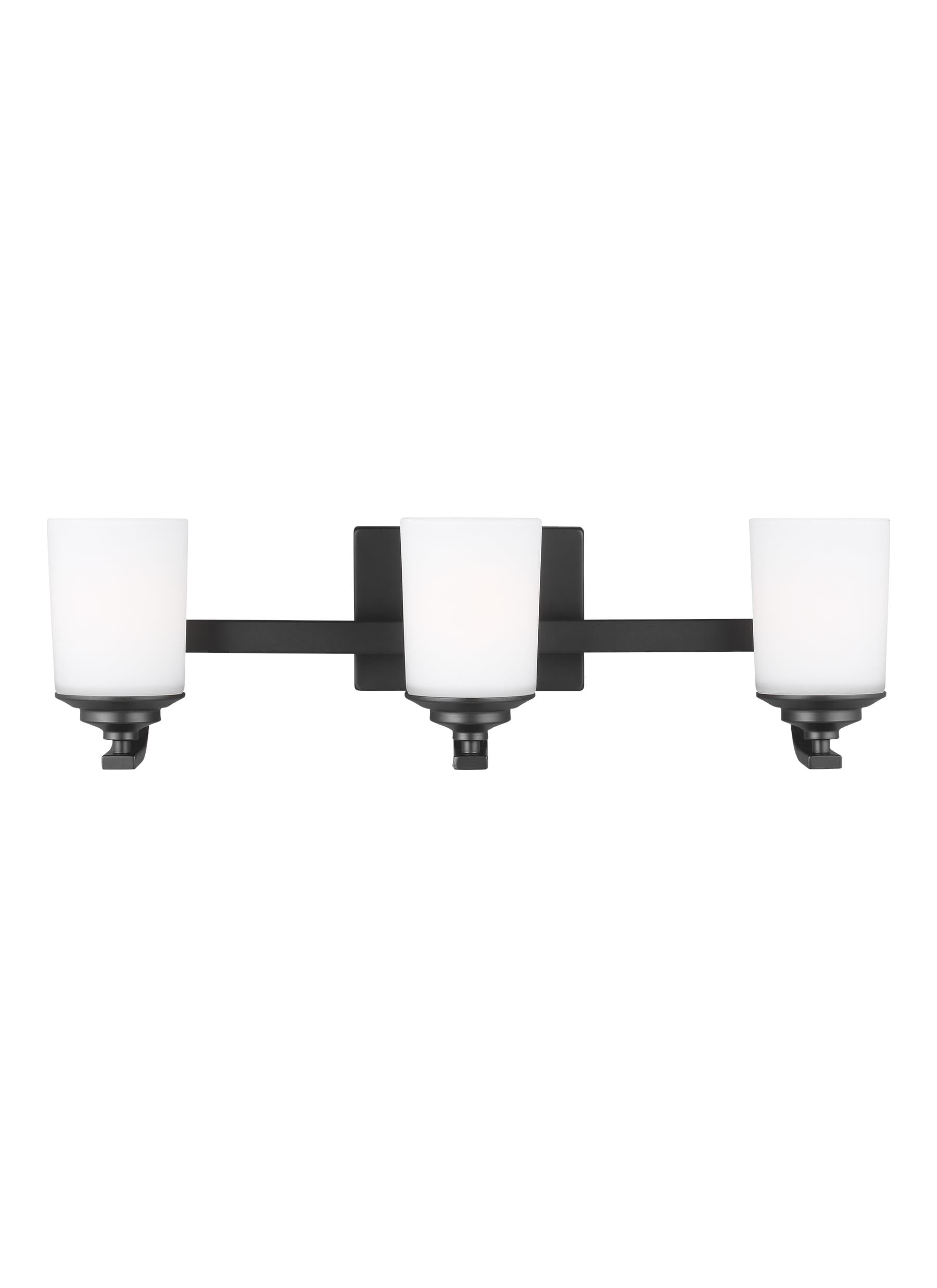 Generation Lighting 4430703-112 Kemal 24-in 3 -Light Black Transitional Vanity light
