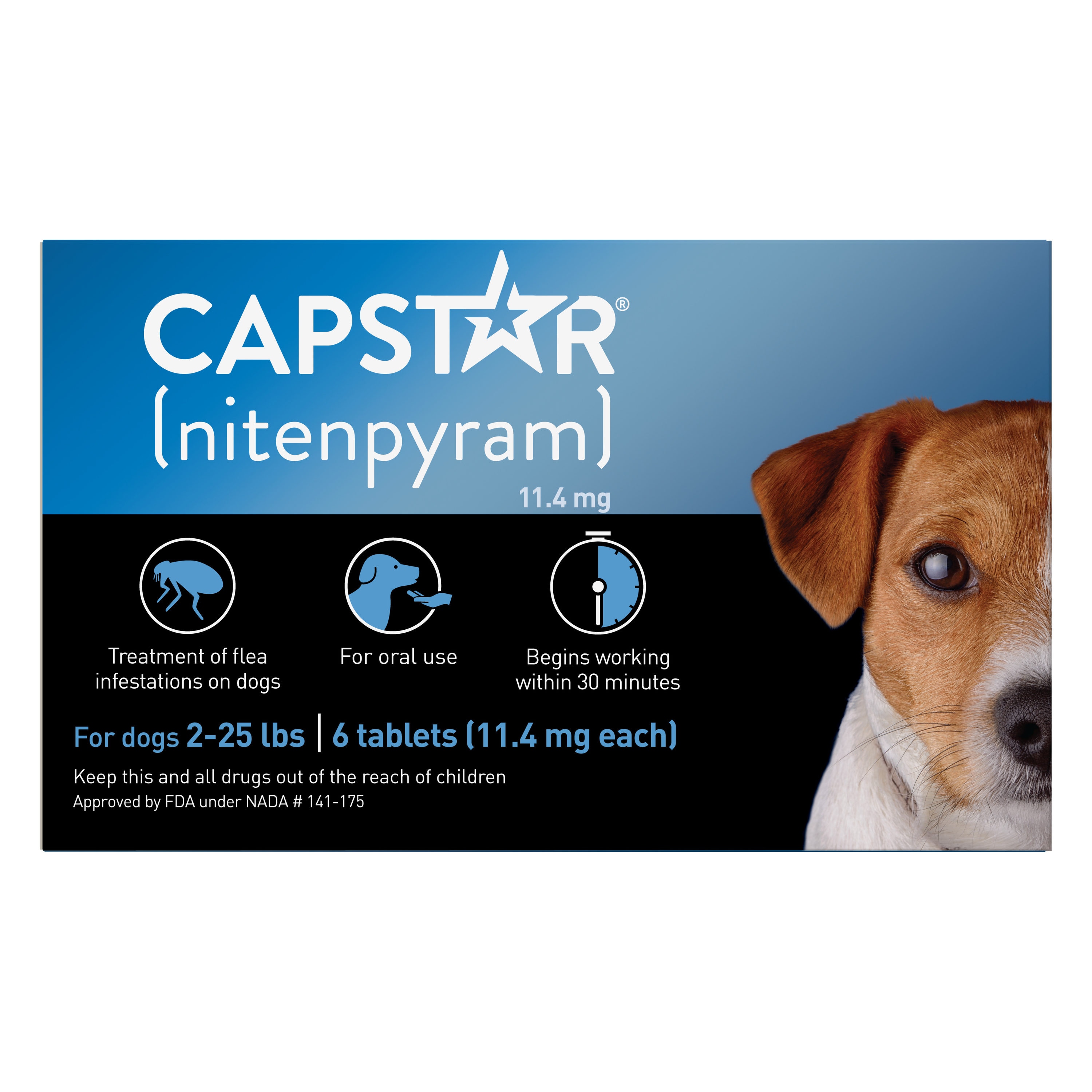 Oral Tablet Flea and Tick Treatment (Pet Size: Small) | - CAPSTAR 03302
