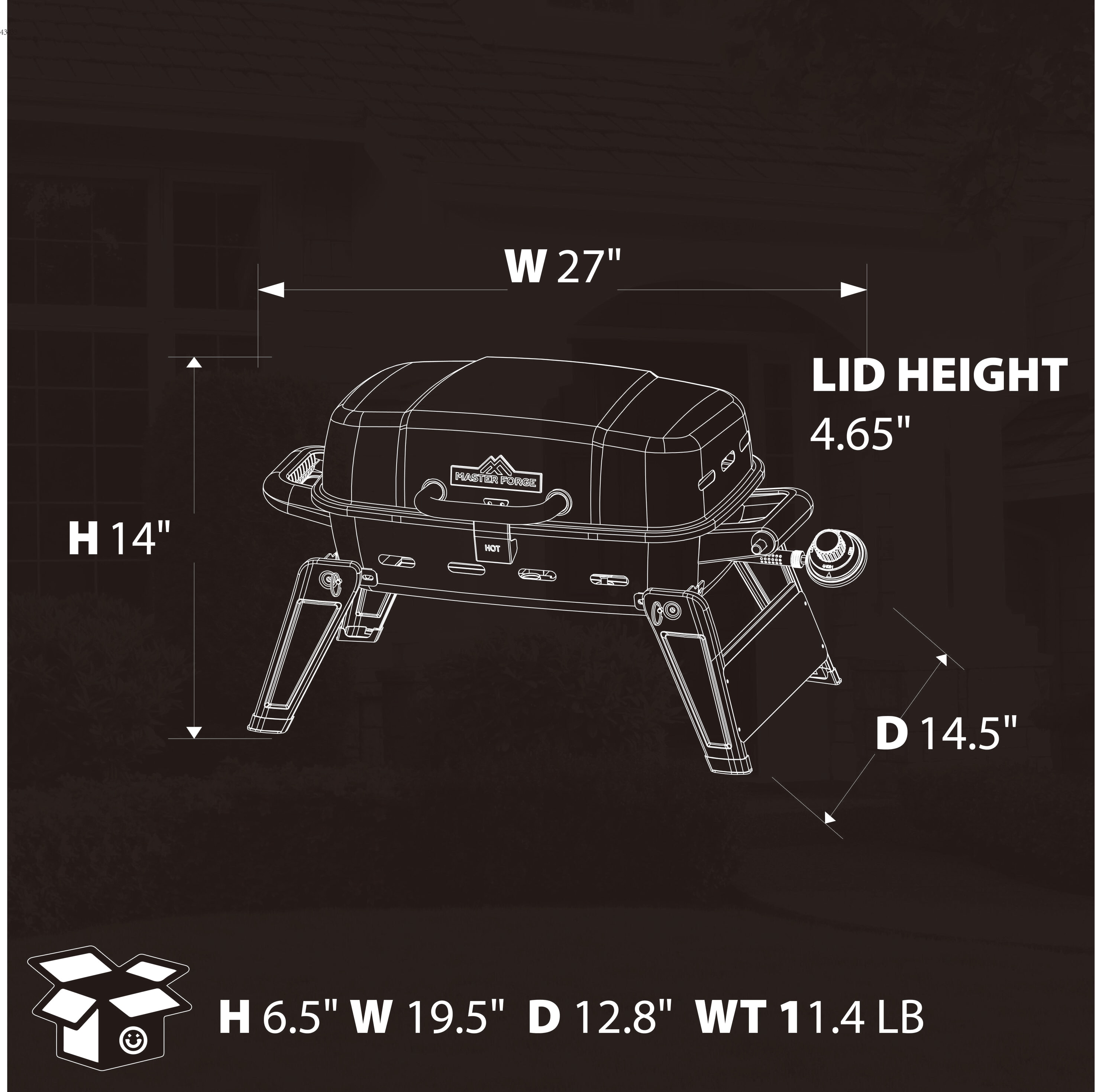 Master Forge GBT23010L Tabletop-Grills - View #4