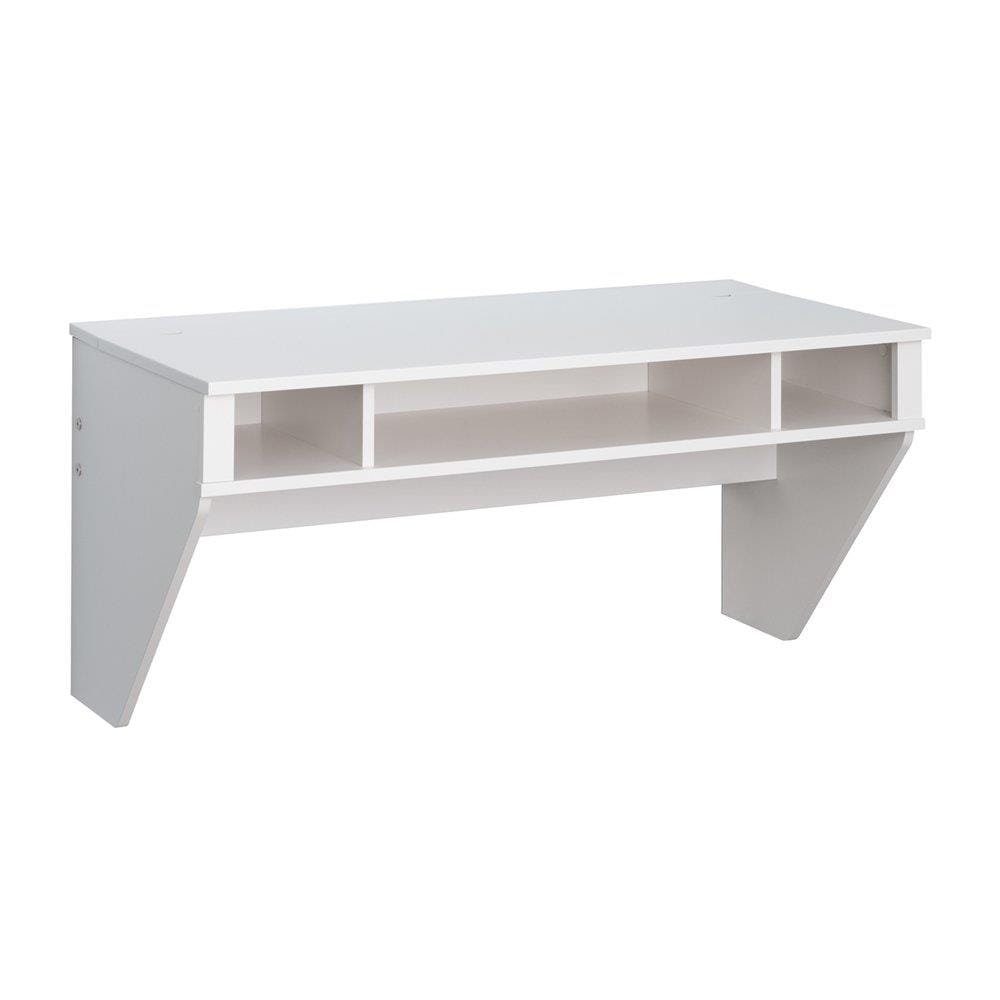 Prepac white store floating desk