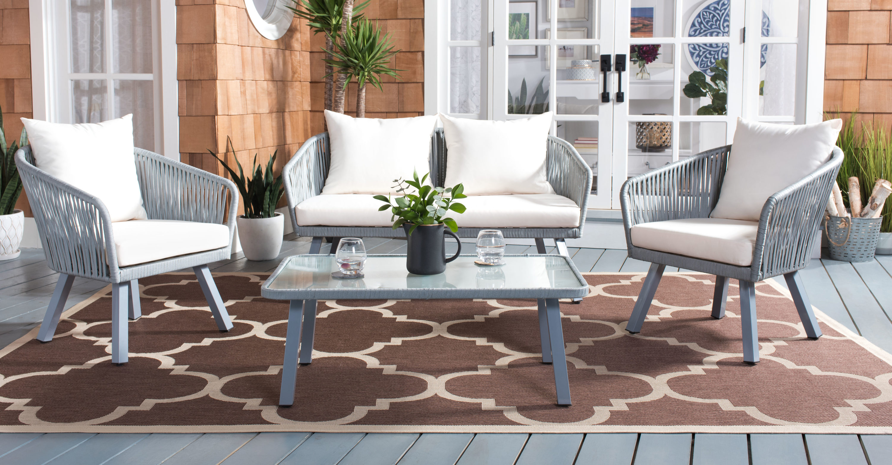Safavieh PAT7518A Patio-Conversation-Sets - View #2