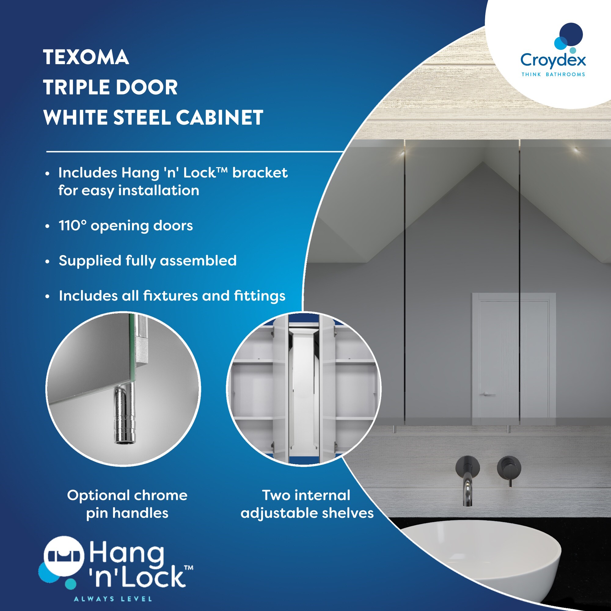 Croydex WC960222US Bathroom-Medicine-Cabinets - View #9